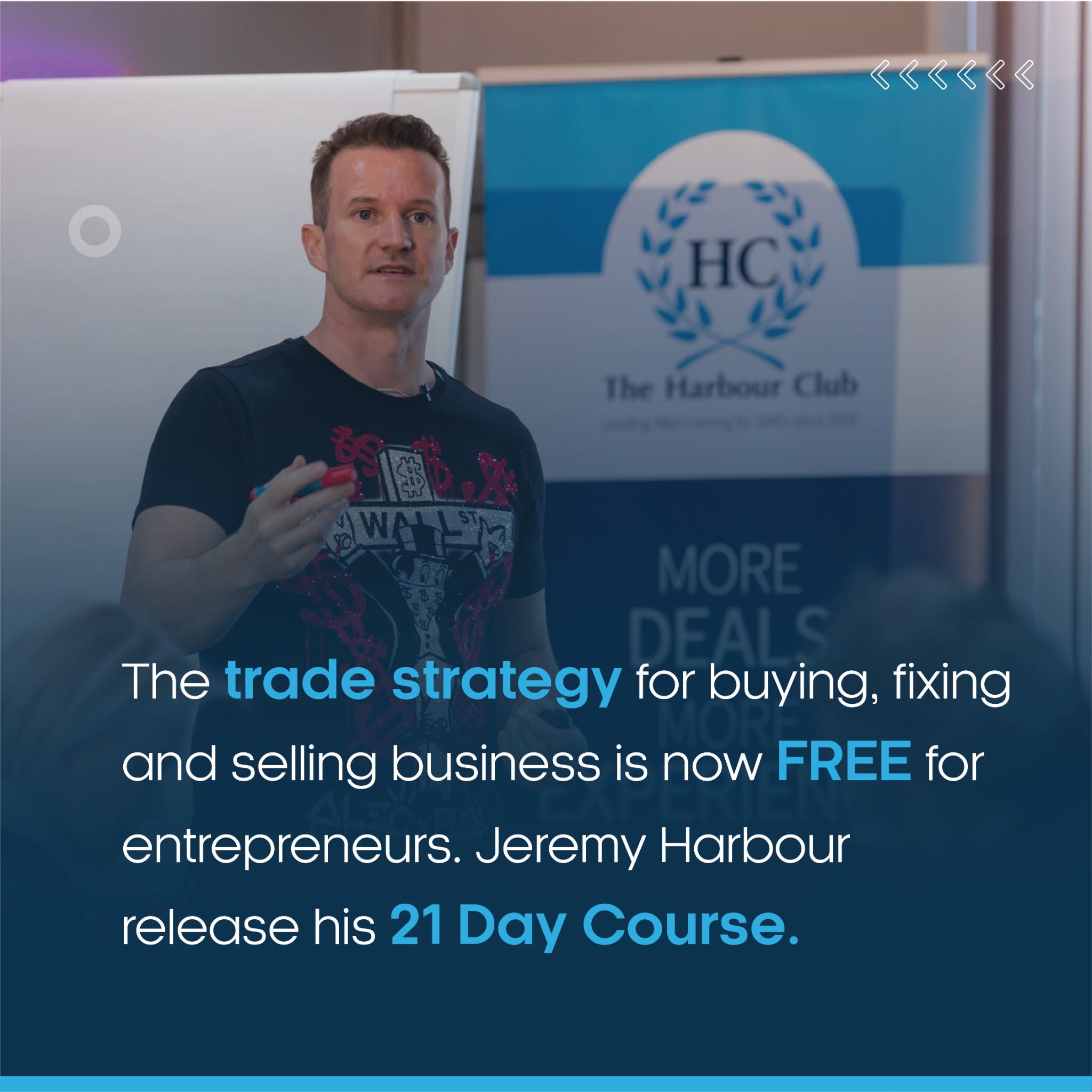 The Harbour Club Facebook ad from Aug 9, 2025
