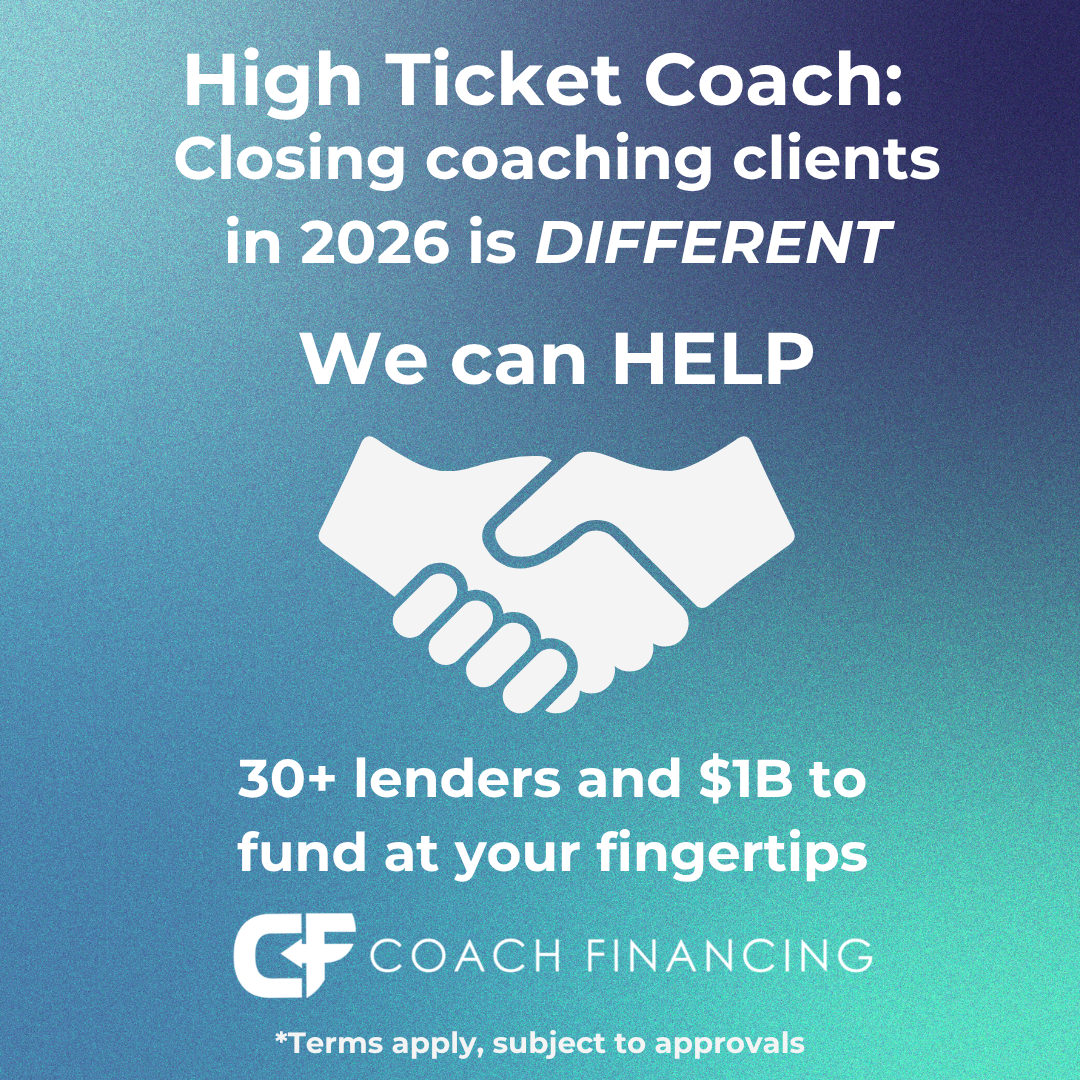 Coach Financing Facebook ad
