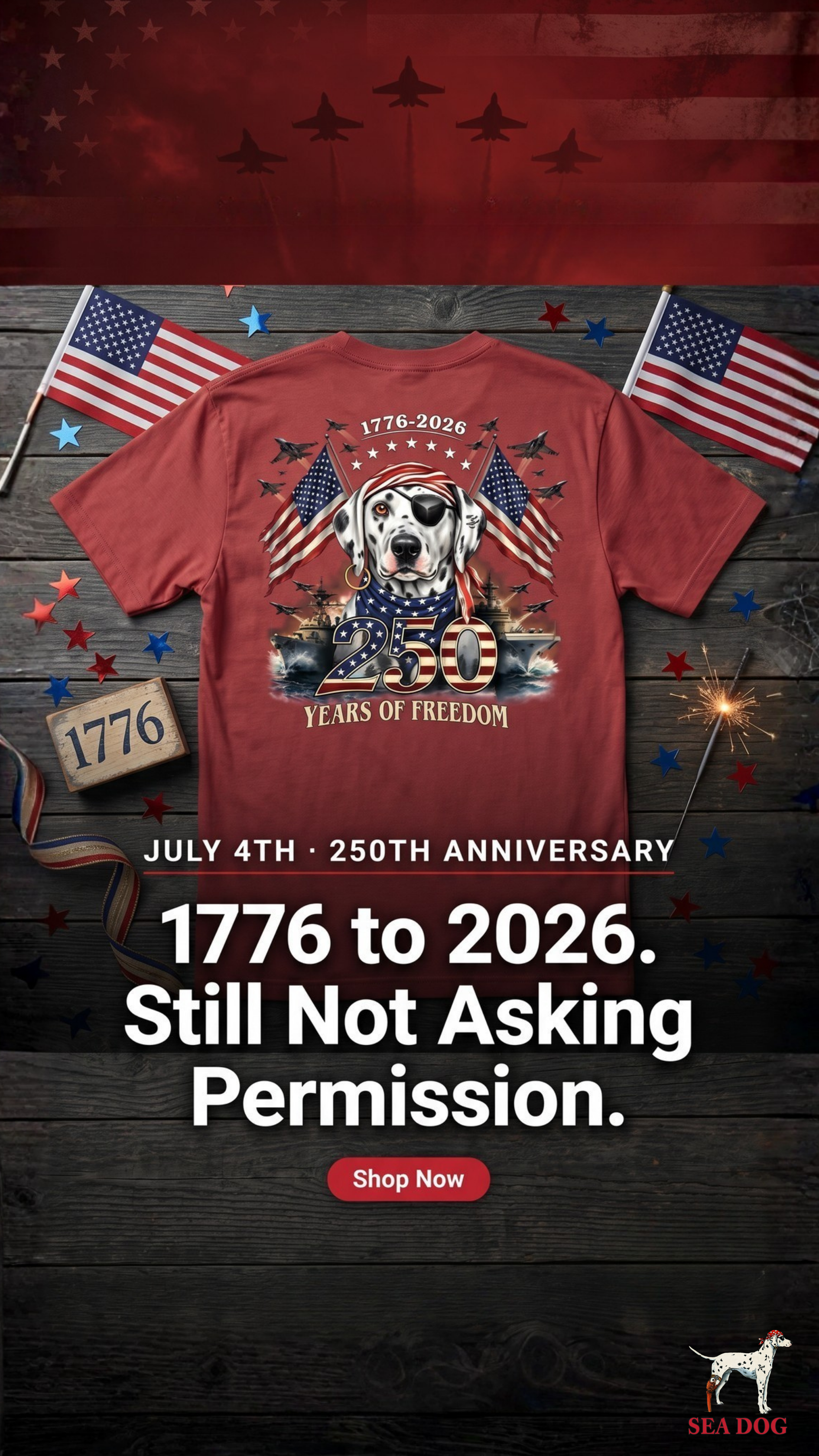 Sea Dog T-Shirts Facebook ad
