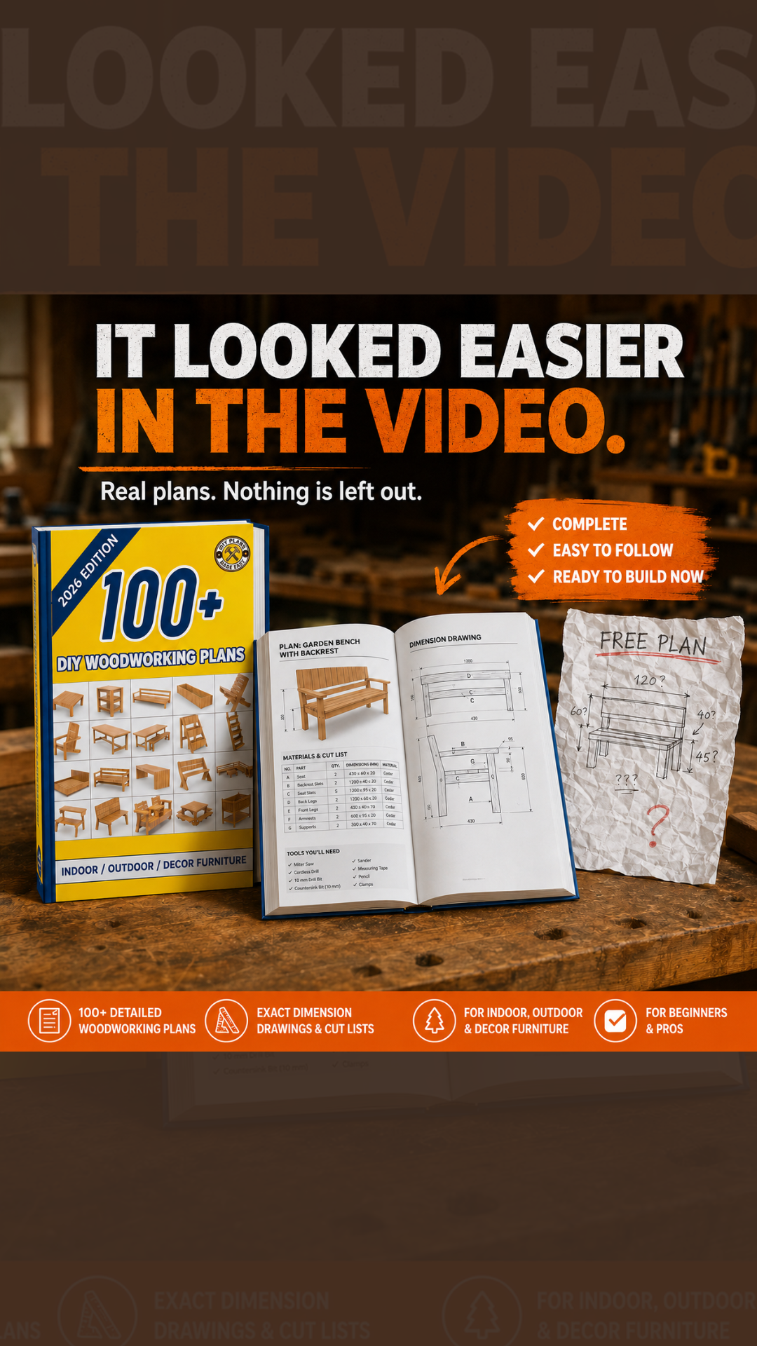 WoodCrafts DIY Facebook ad