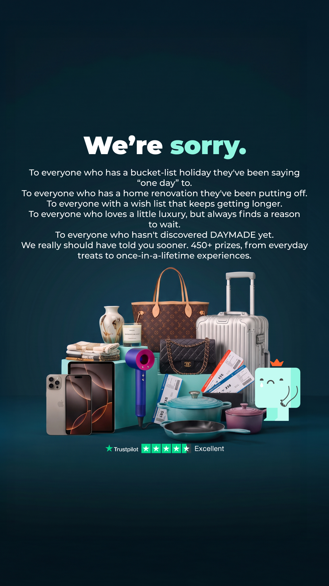 Daymade Facebook ad: Prize Draw to Make Your Day