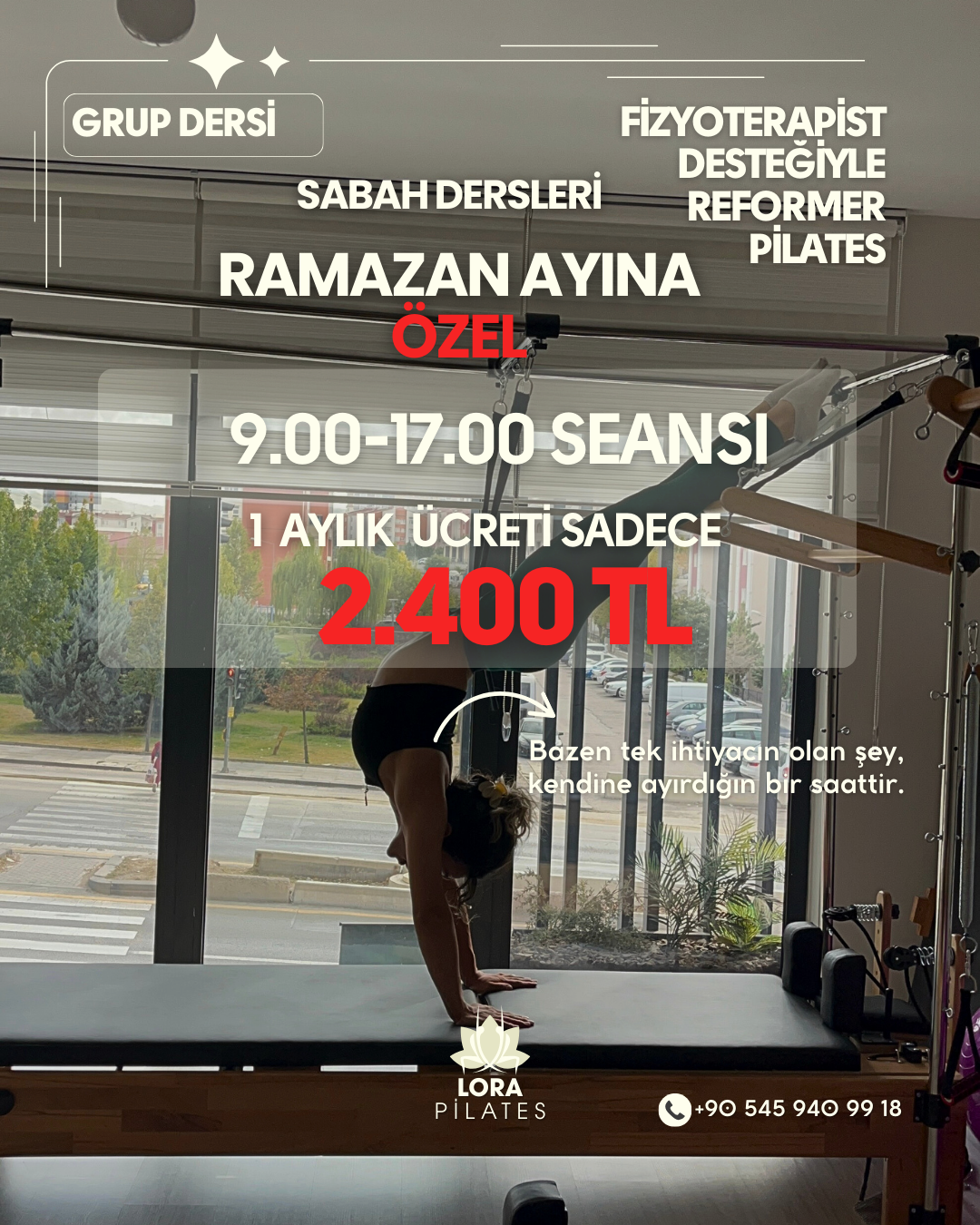 Lora Pilates Facebook ad