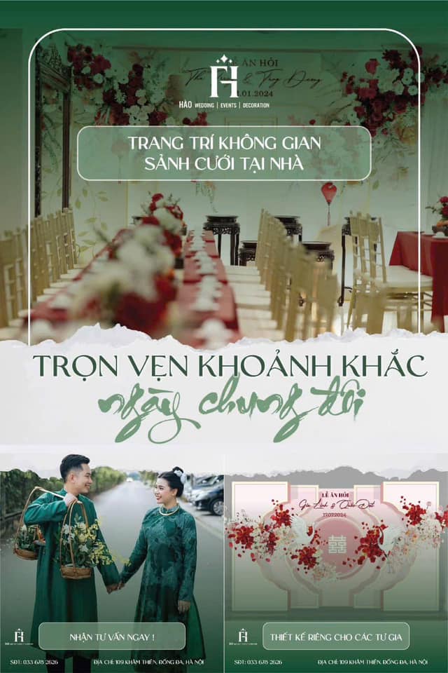 Hào Wedding & Events Facebook ad: 𝑯𝒂̀𝒐 𝑾𝒆𝒅𝒅𝒊𝒏𝒈 𝑬𝒗𝒆𝒏𝒕𝒔 𝑫𝒆𝒄𝒐𝒓𝒂𝒕𝒊𝒐𝒏…