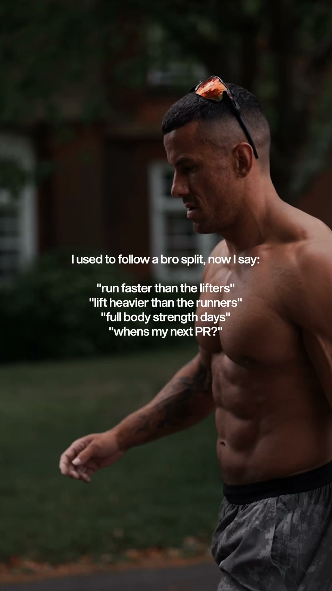 Ollie Marchon Facebook ad: If you want to run far and lift…