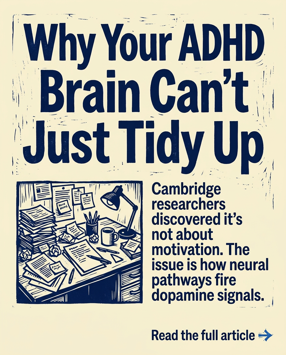 Olivia Brown Facebook ad: Why Neurodivergent Brains Can't Clean