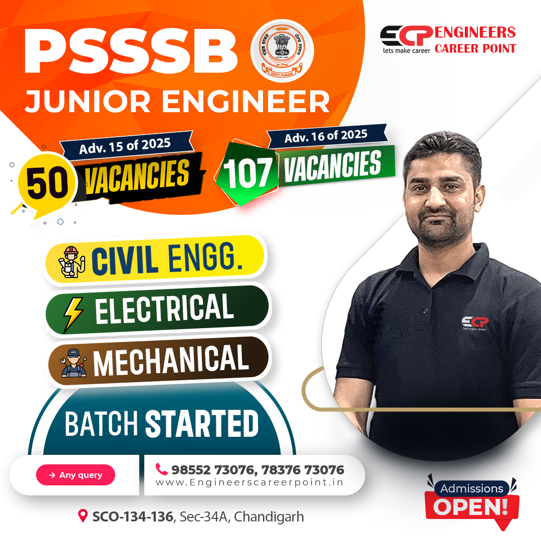 Engineers Career Point Facebook ad: PSSSB Junior Engineer