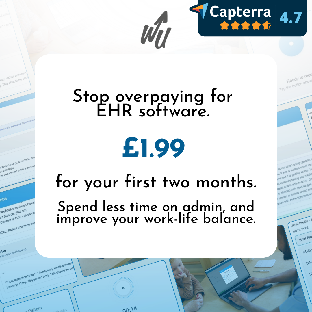 WriteUpp Facebook ad