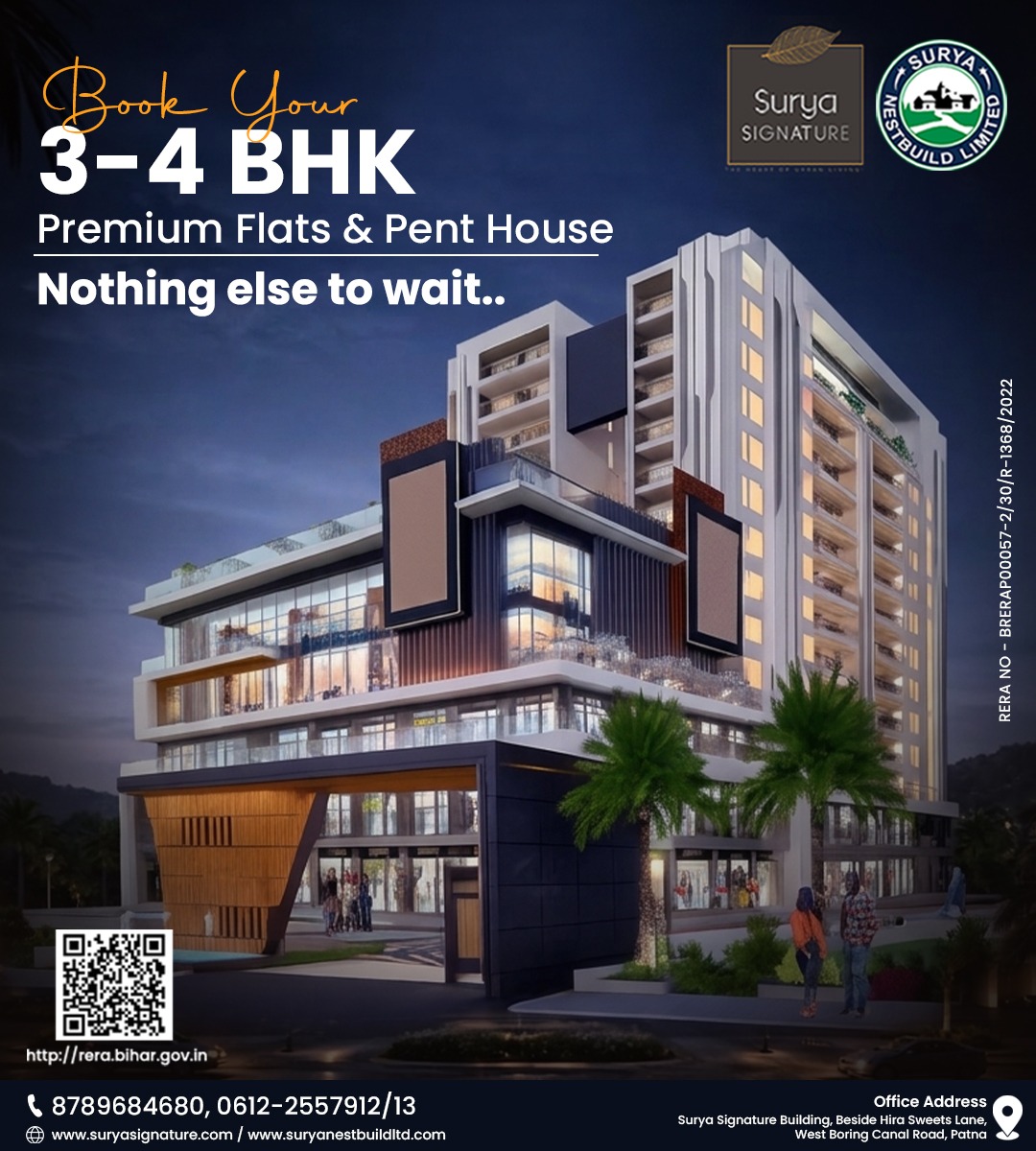 Surya Nestbuild Ltd Facebook ad: 3-4BHK Premium Flat and Penthouse - PATNA