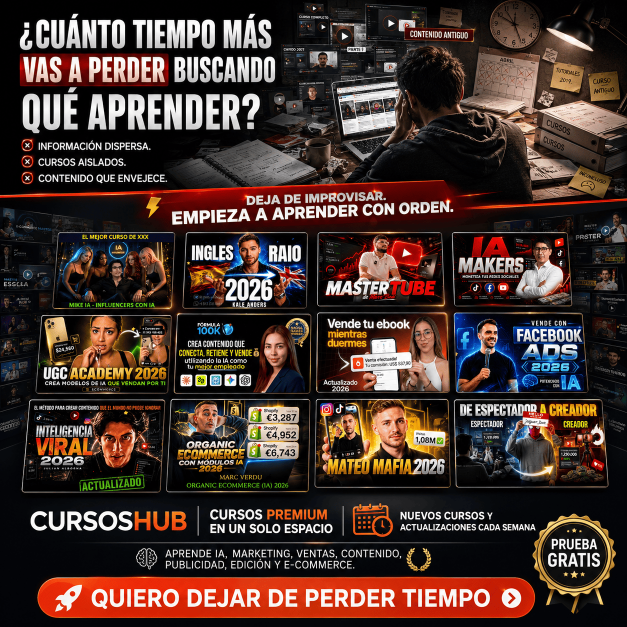 Digital Master Facebook ad: Más de 20,000 cursos en un solo lugar