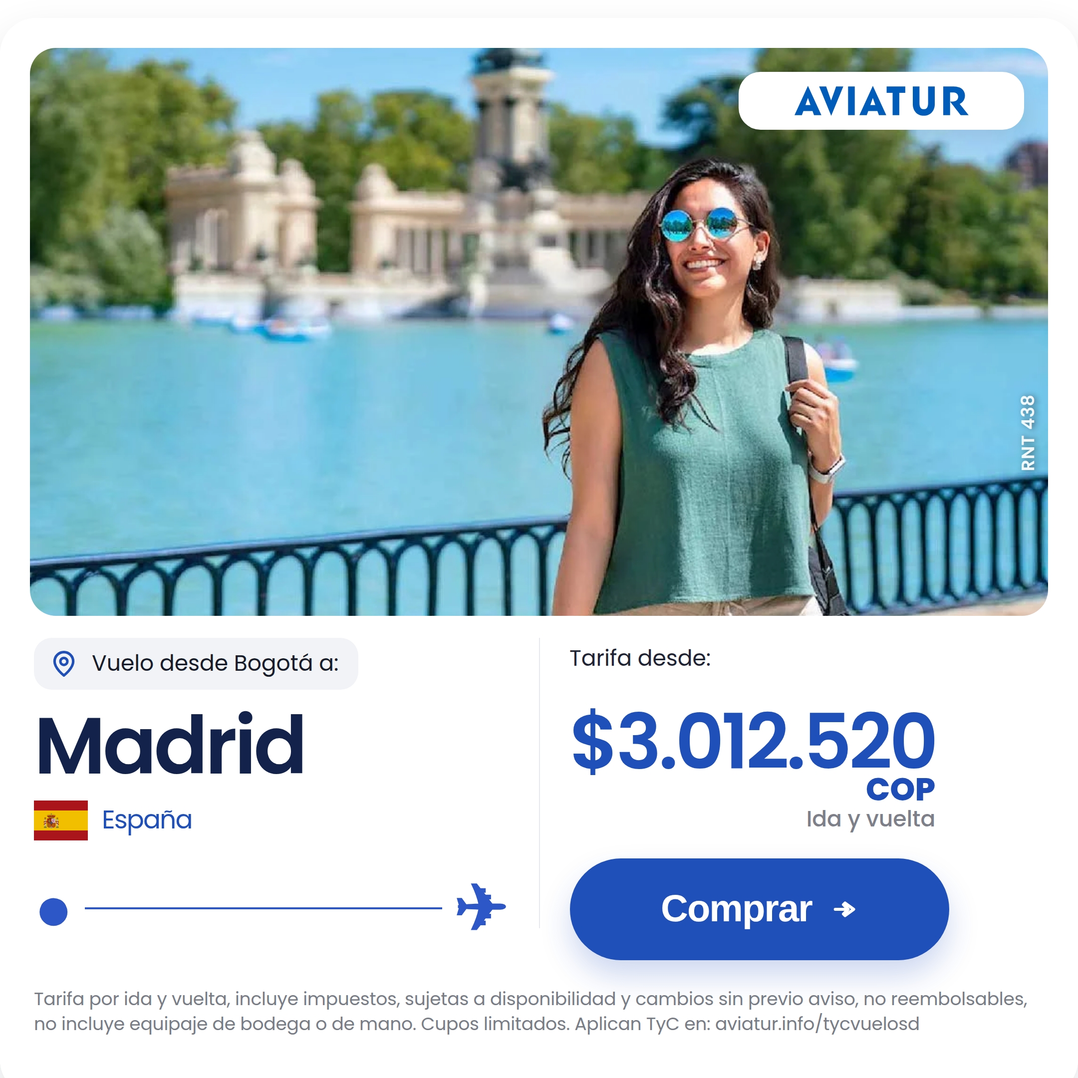 Aviatur Facebook ad