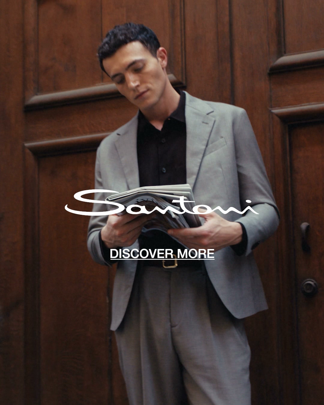 Santoni Official Facebook ad: Luxury, shaped by hand.