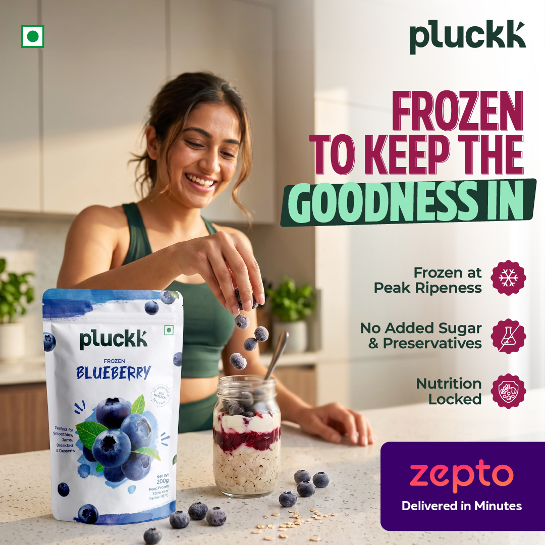 Pluckk Facebook ad: Peak season taste, 365 days a year