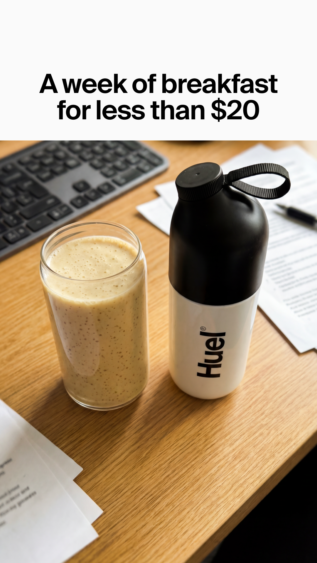 Huel Facebook ad