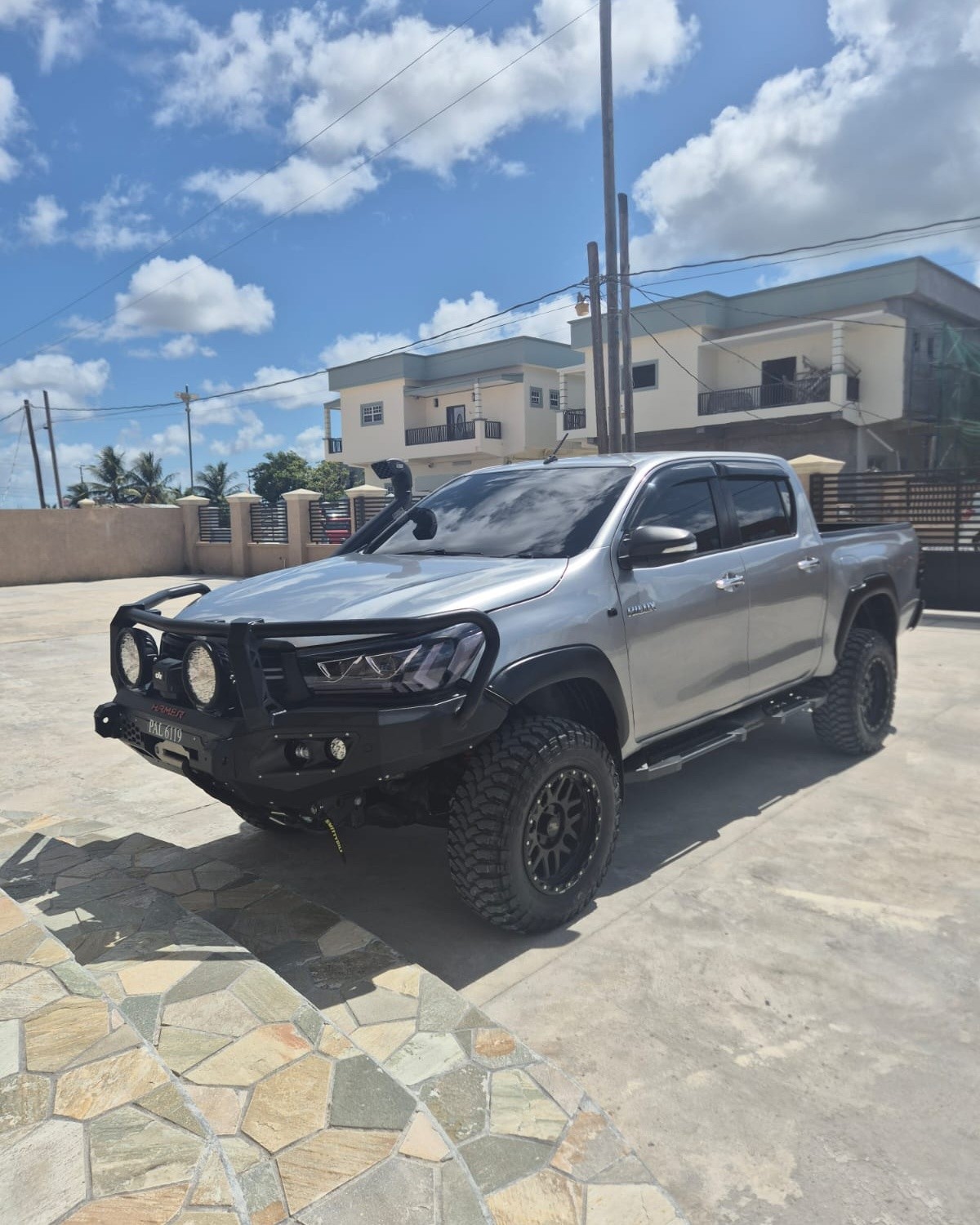 Saif's Auto Parts & Auto Rental Facebook ad: Hilux and jeep wrangler available call now