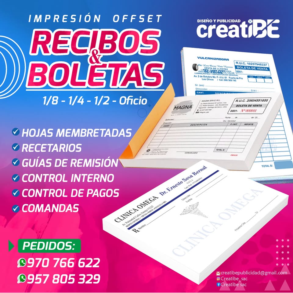 Creatibe sac Facebook ad: TU PUBLICIDAD IMPRESA AL MEJOR PRECIO