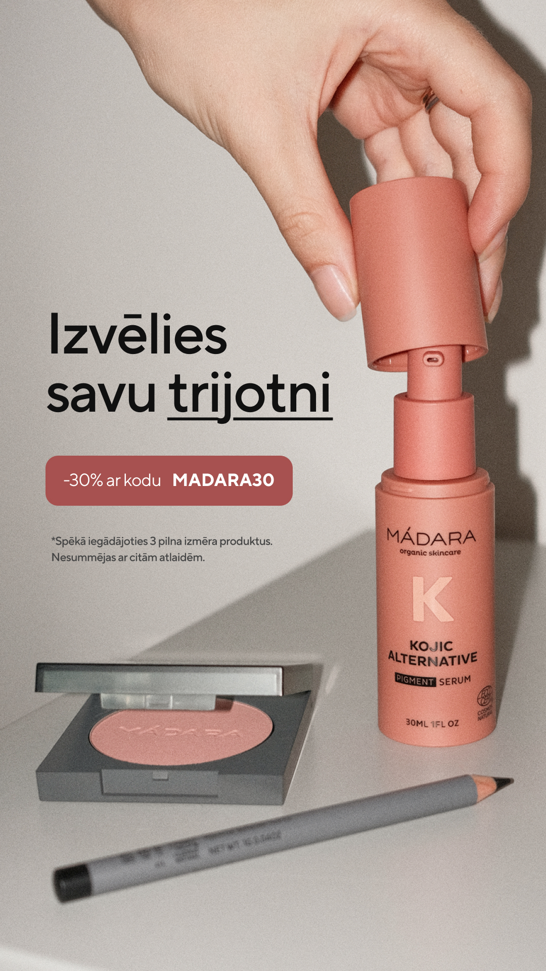 Mádara Organic Skincare Facebook ad