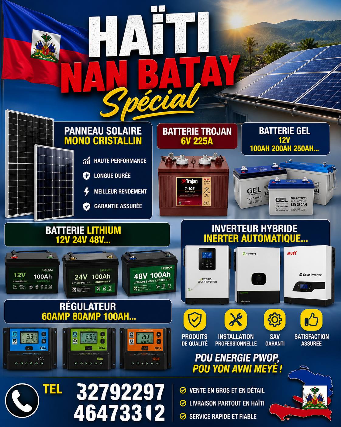 Electric plus Facebook ad: Haïti nan batay mondial la rive men bon…