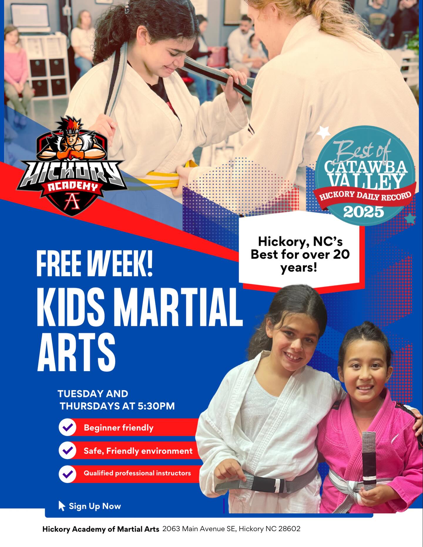 Hickory Academy of Martial Arts Facebook ad