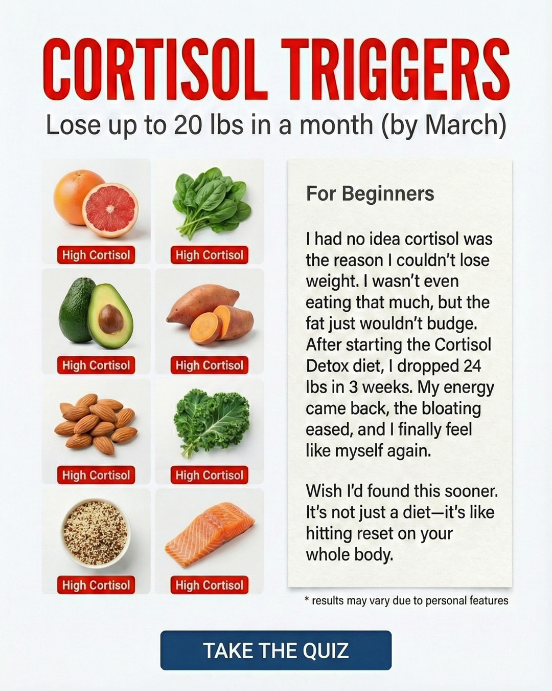 No Carbs Challenge Facebook ad