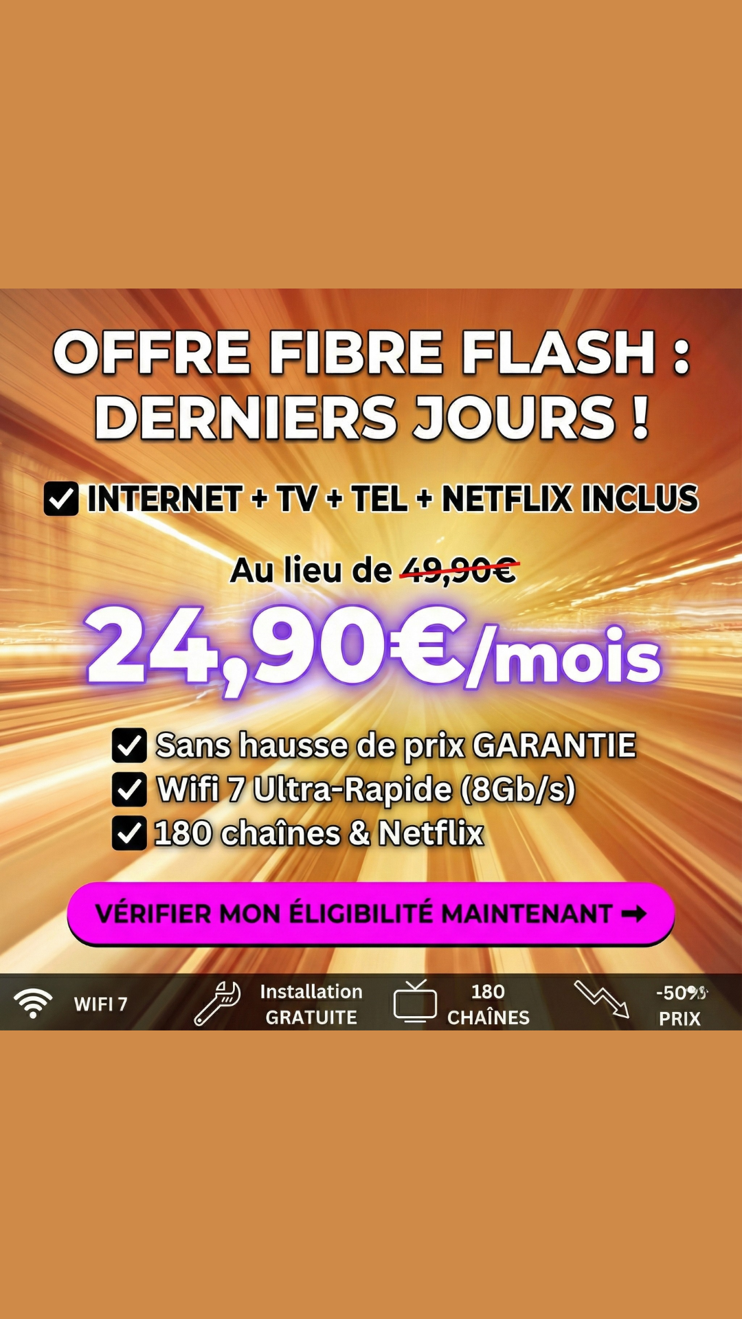 Box Fibre France Facebook ad from Dec 4, 2025