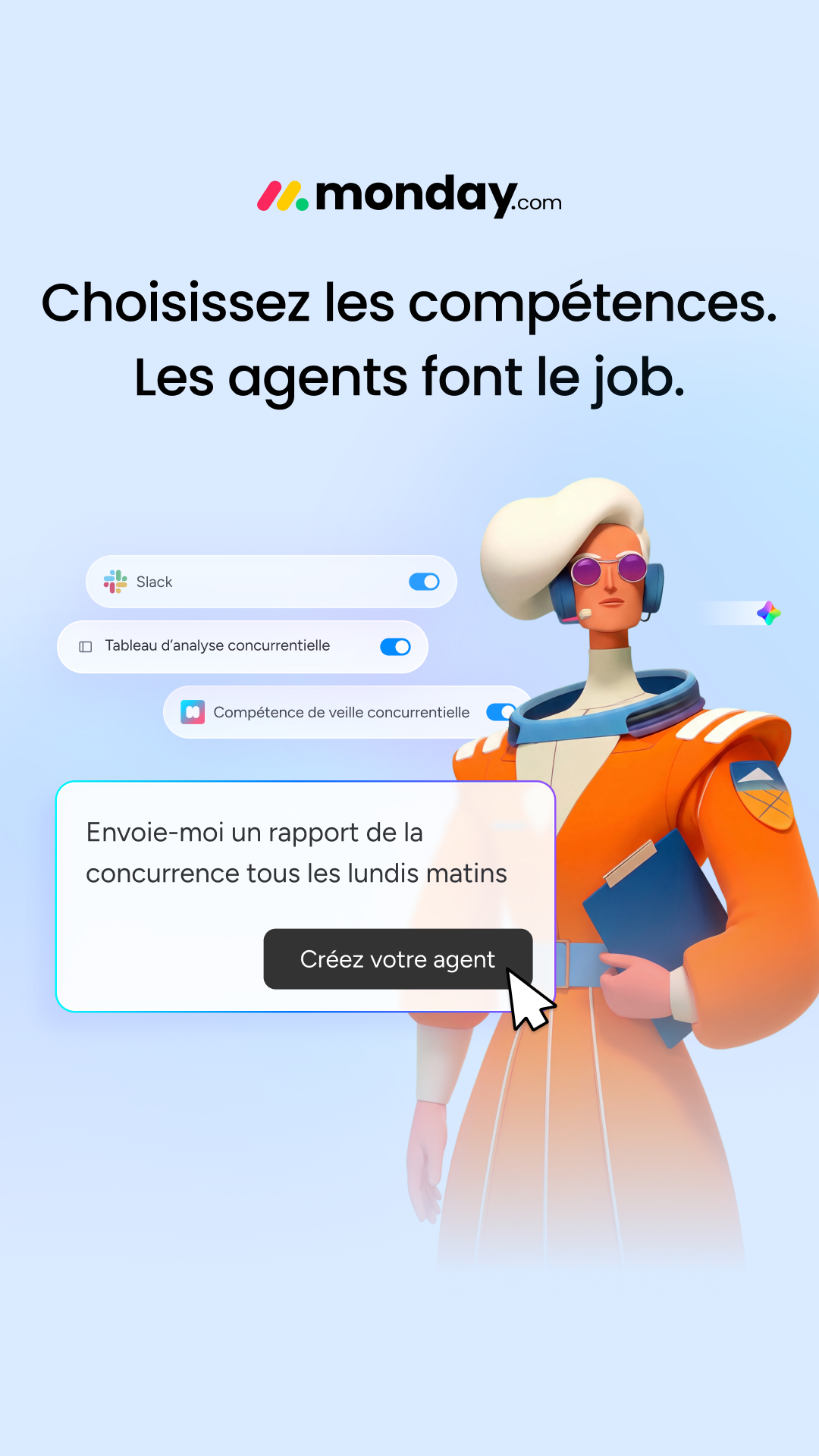 monday.com Facebook ad