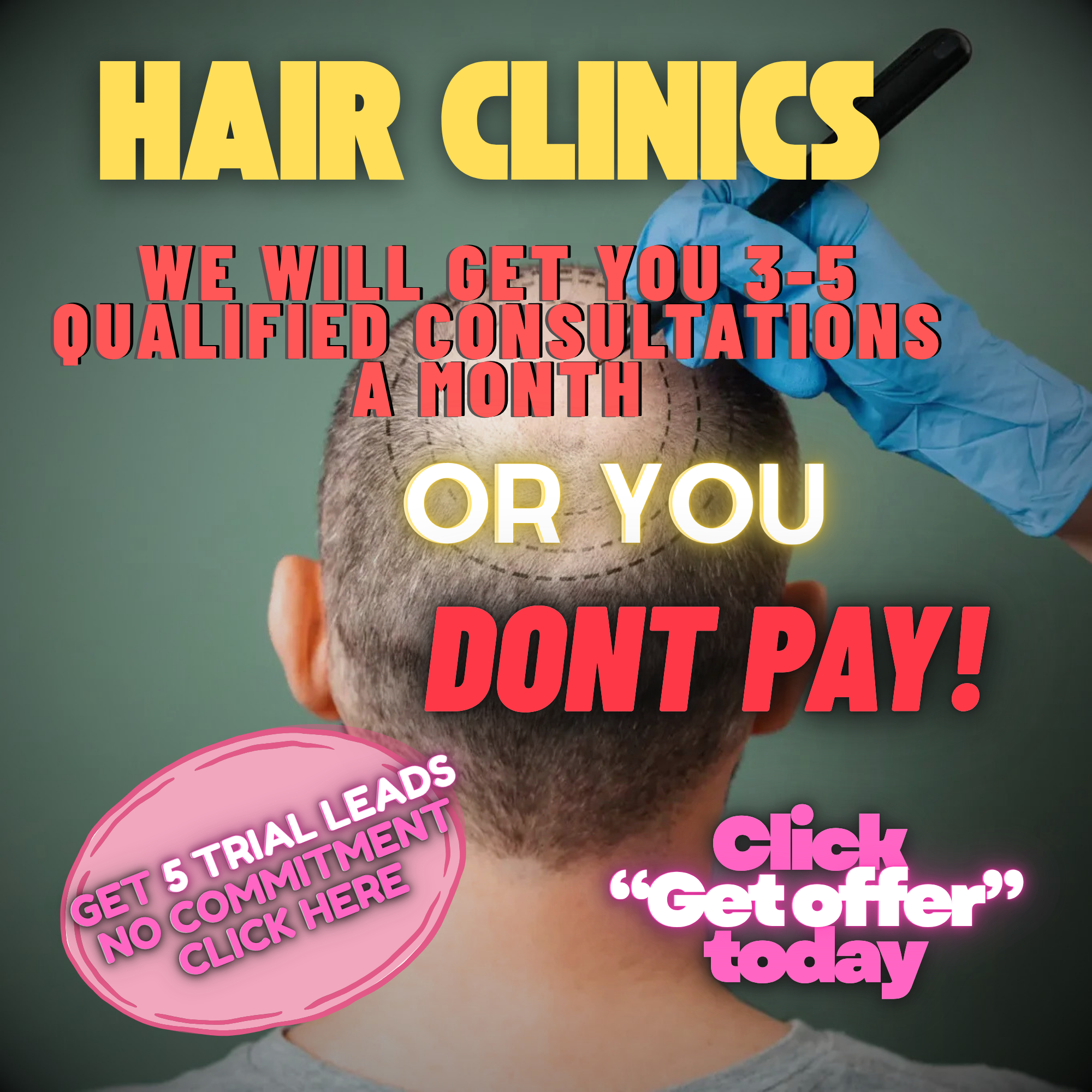 Follicle Flow Facebook ad: 3-5 Qualified Consultations /mo or we work for FREE