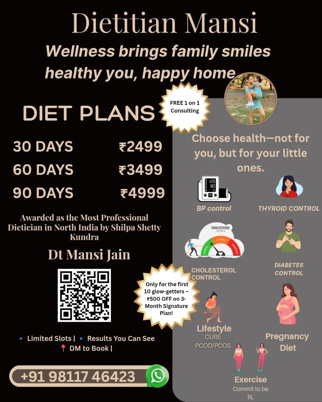 Dietitian Mansi Jain Facebook ad from Mar 22, 2026