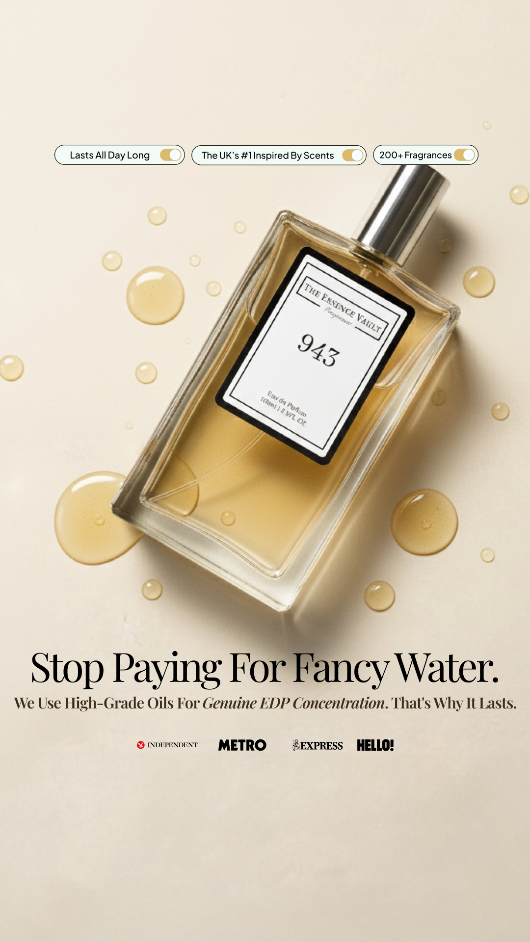 The Essence Vault Facebook ad