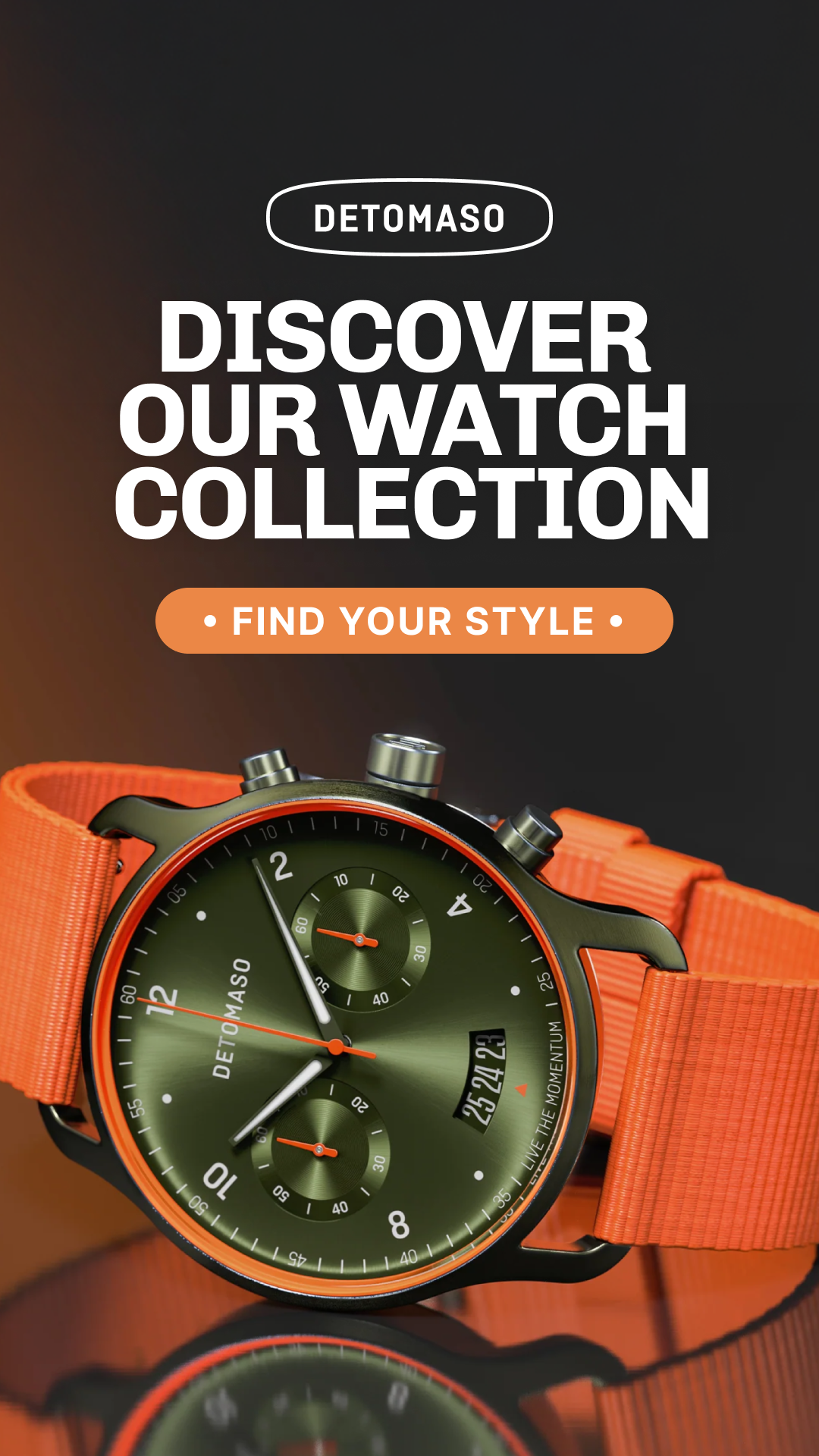 DETOMASO WATCHES Facebook ad