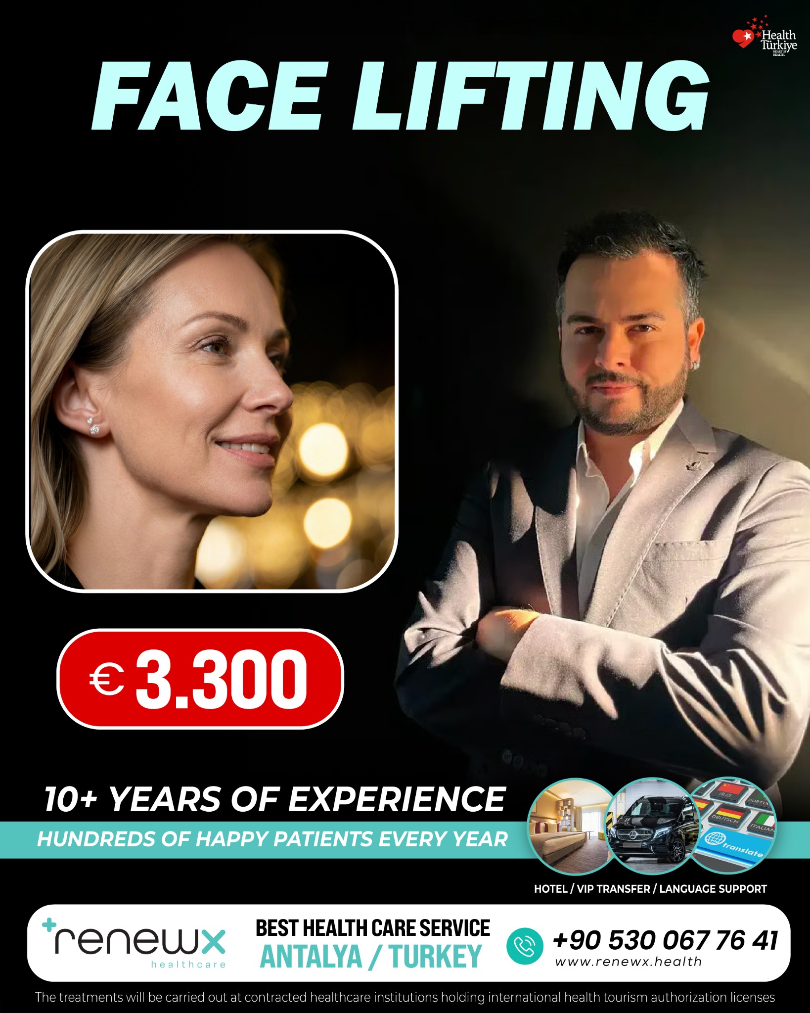 RenewX Health Facebook ad: Best Health Care Services Turkey/Antalya