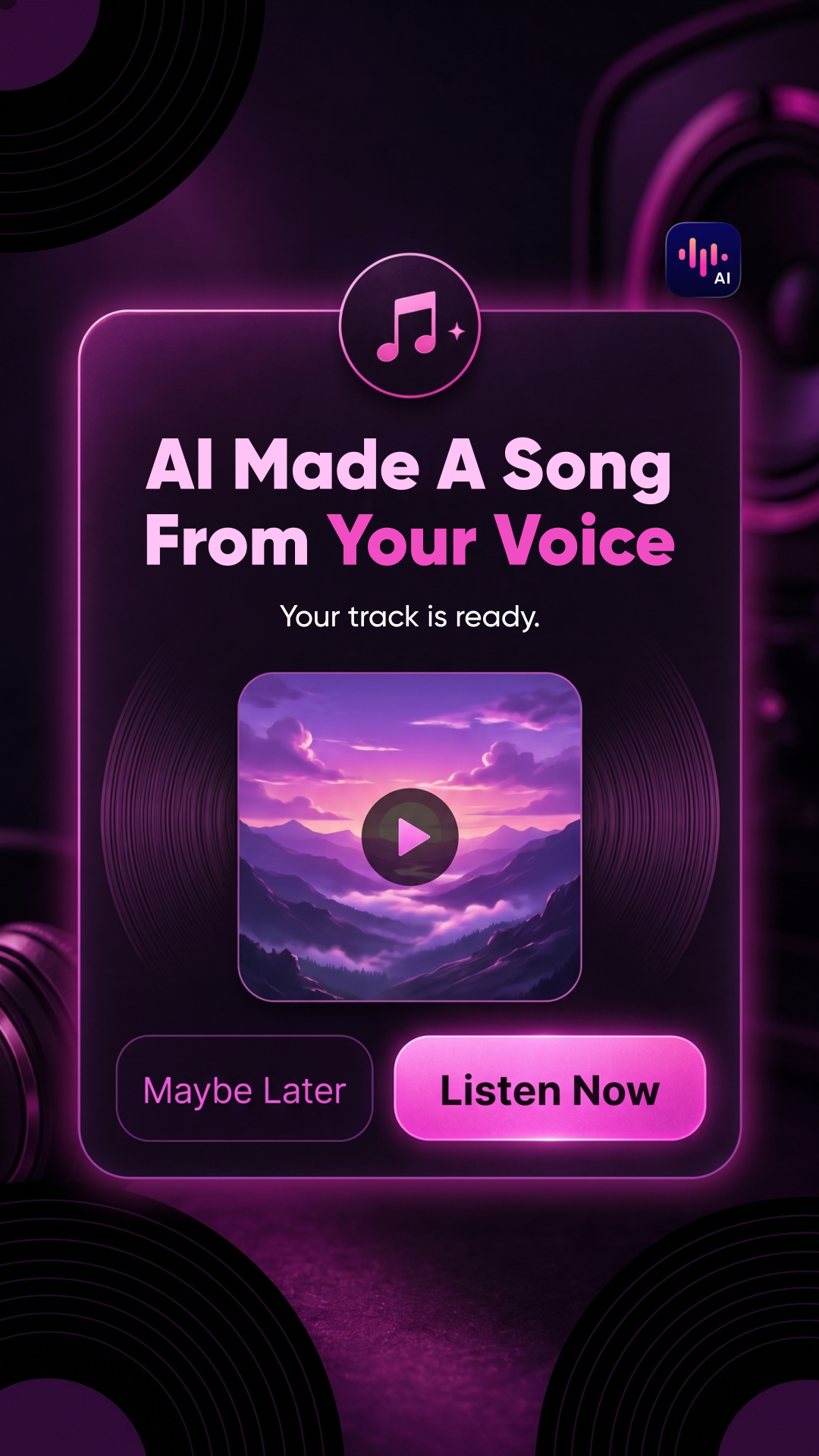 SoundDraw - AI Music Generator Facebook ad