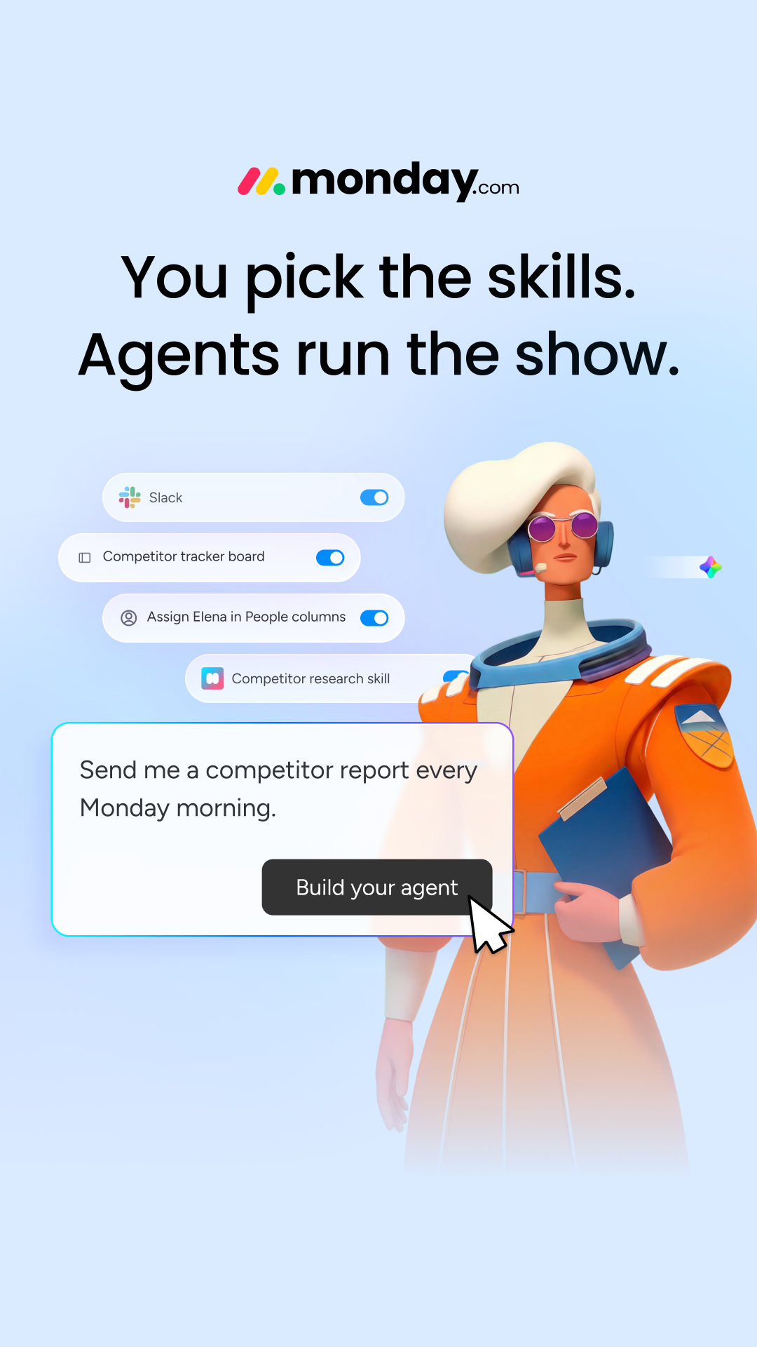 monday.com Facebook ad