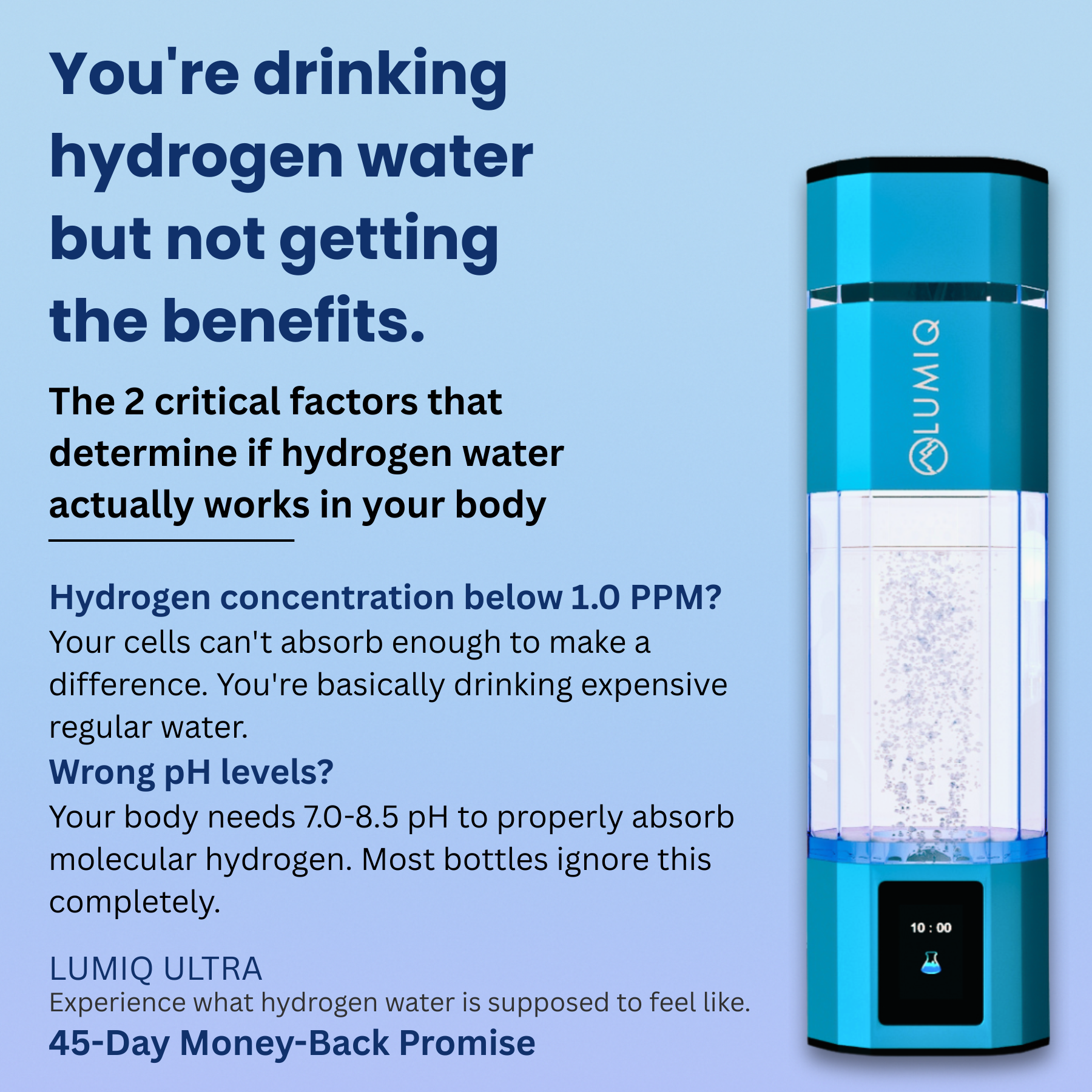 LUMIQ bottle Facebook ad