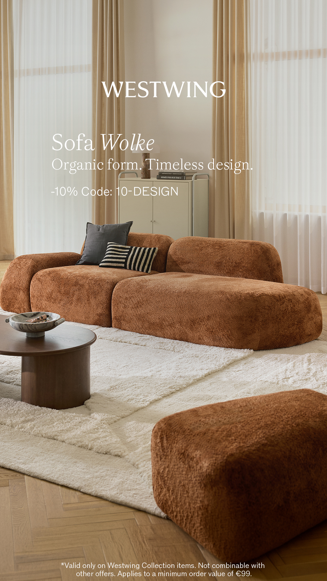 Westwing.at Facebook ad: Sofa Wolke