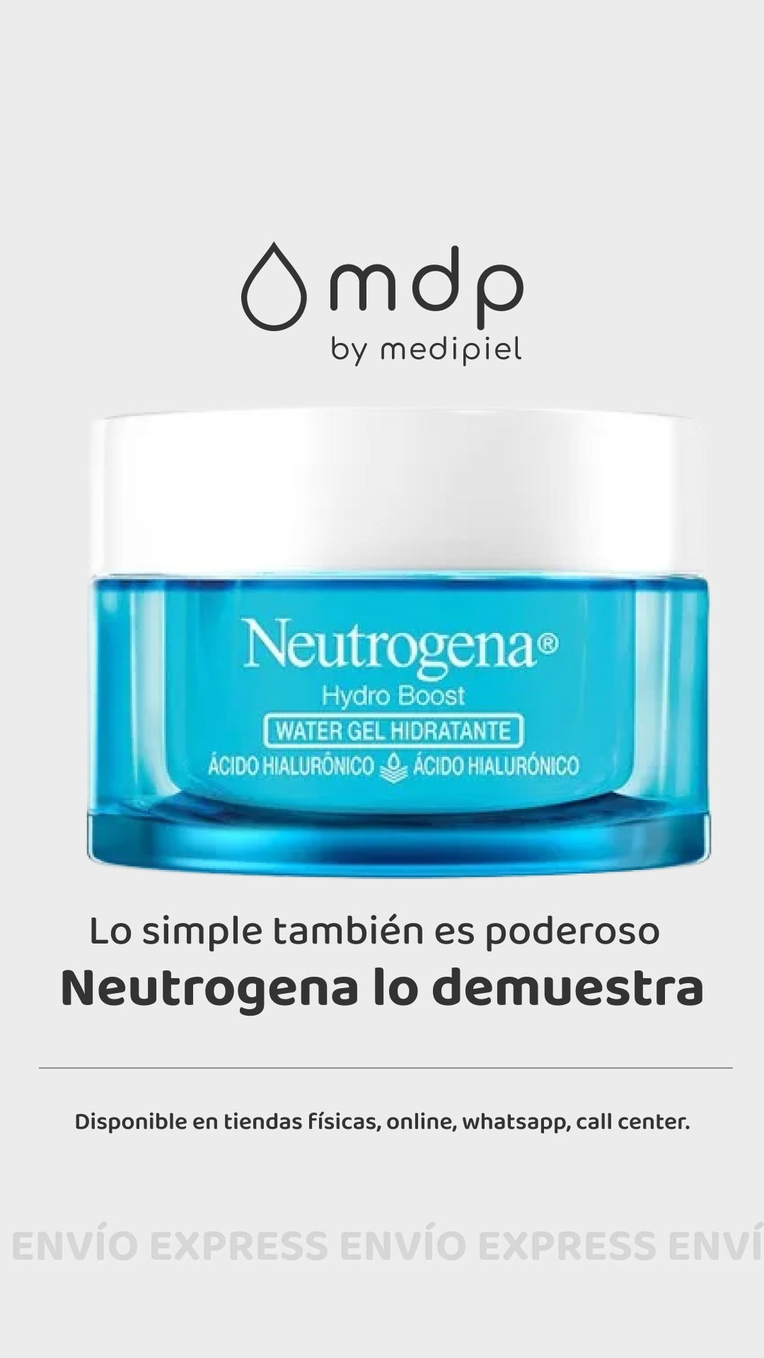 Medipiel Facebook ad: Hidratante ligero en Gel