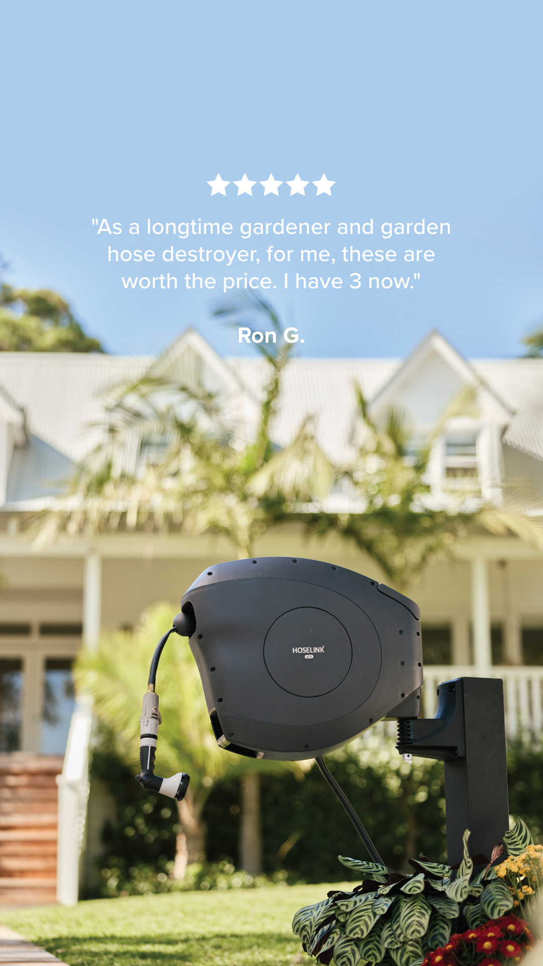 Hoselink USA Facebook ad: Ready to fall in love with watering again?