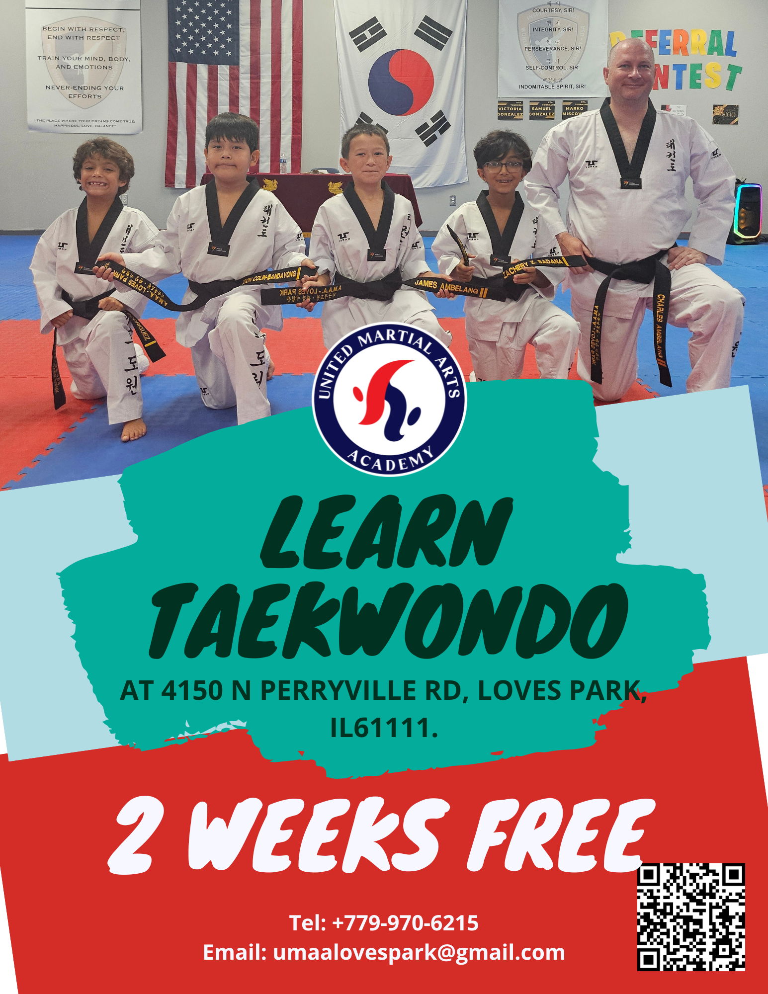 United Martial Arts Academy - Loves Park Facebook ad: Welcome to United Martial Arts Academy, where we…