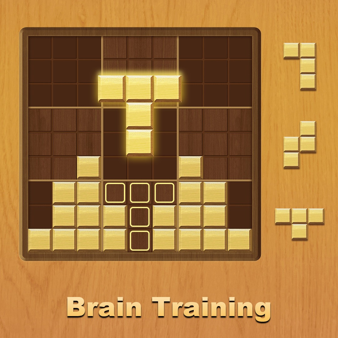 Block Puzzle Facebook ad: Free wood block puzzle