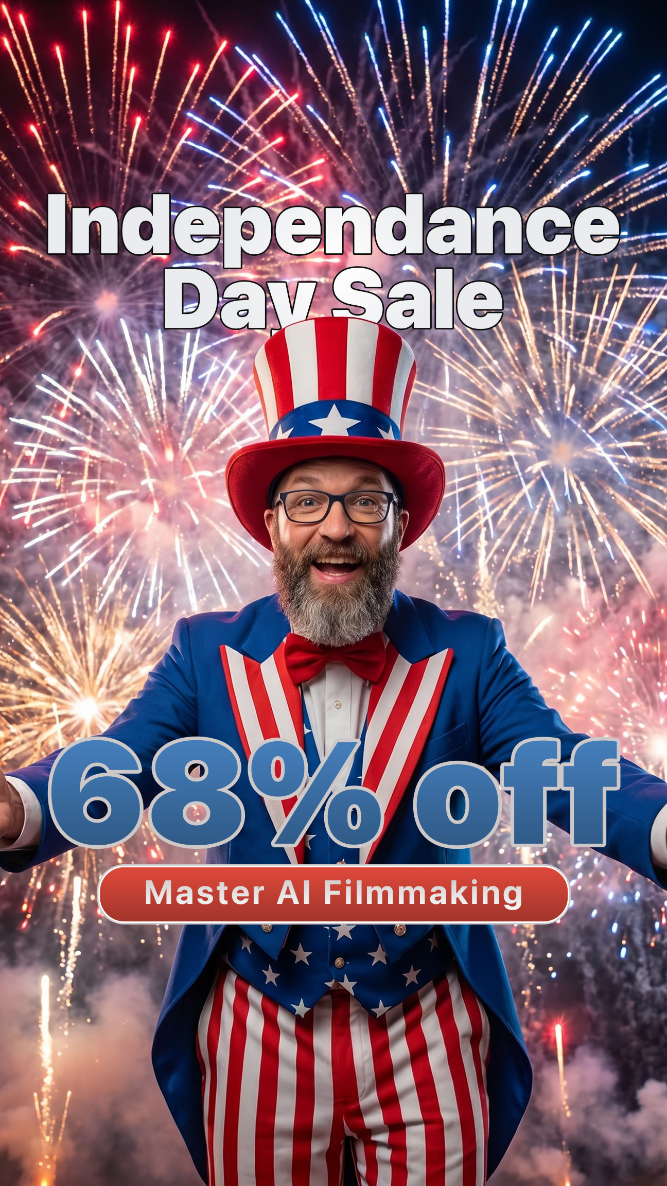 It Is Nick Miller Facebook ad: Learn AI Filmmaking in Hours, NOT Weeks (Launch Sale)