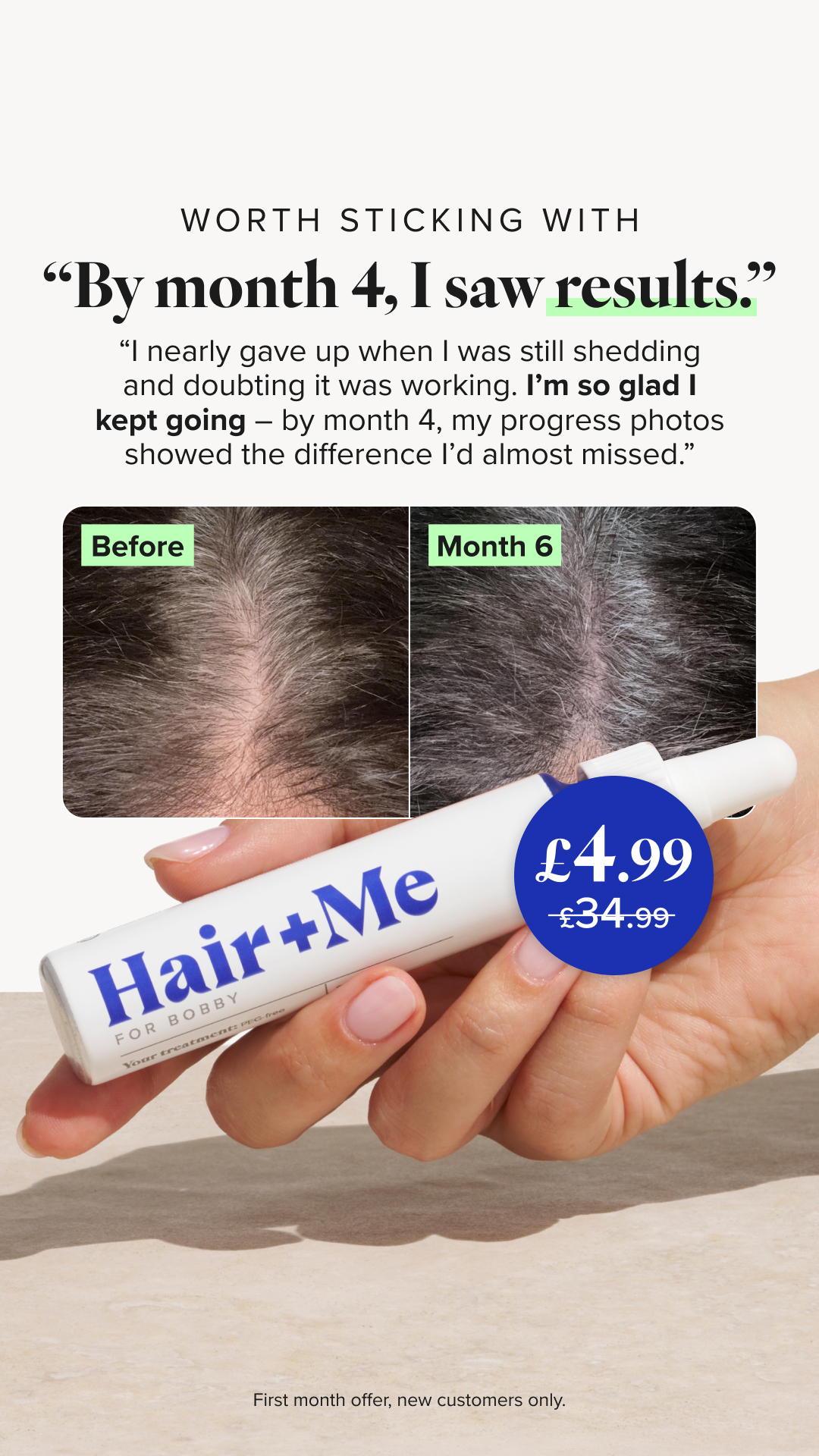 Hair + Me Facebook ad