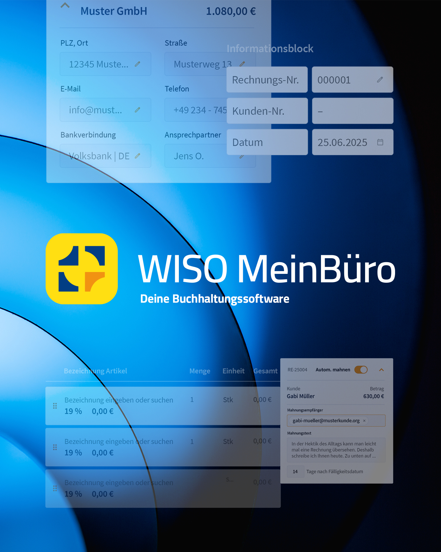 WISO MeinBüro Facebook ad: WISO MeinBüro für deine Buchhaltung