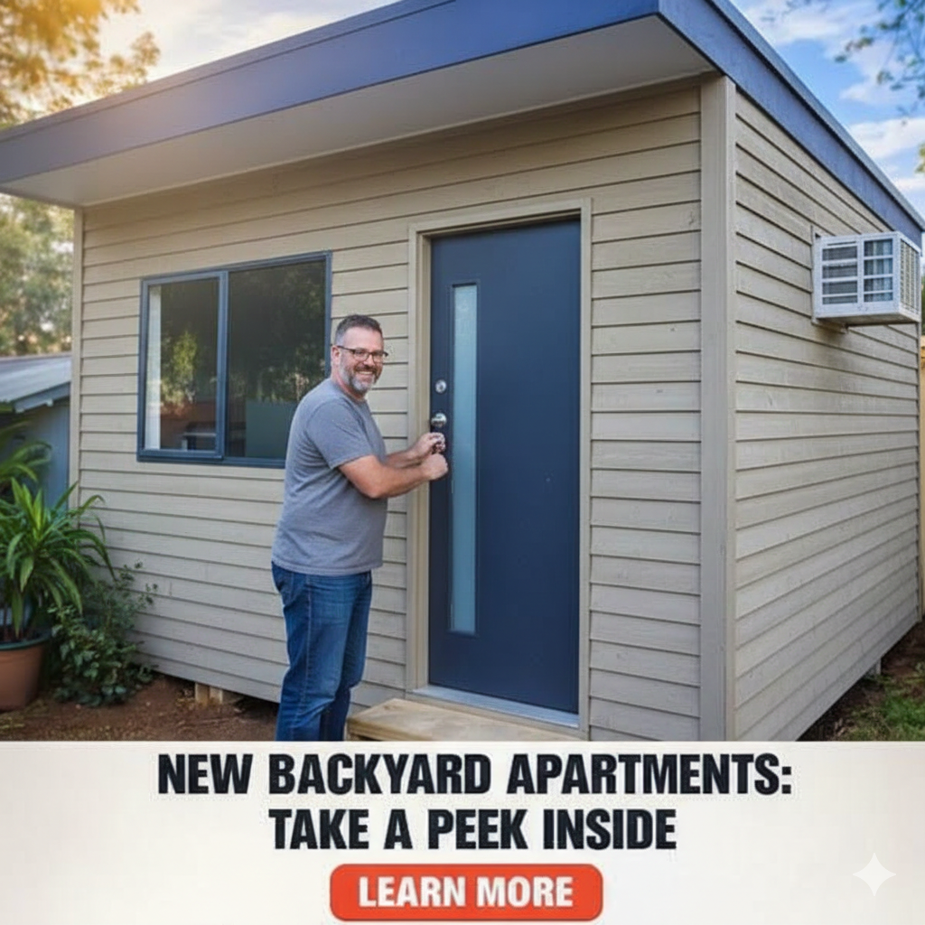 Knowledge Hub Facebook ad: Modern Backyard Apartments