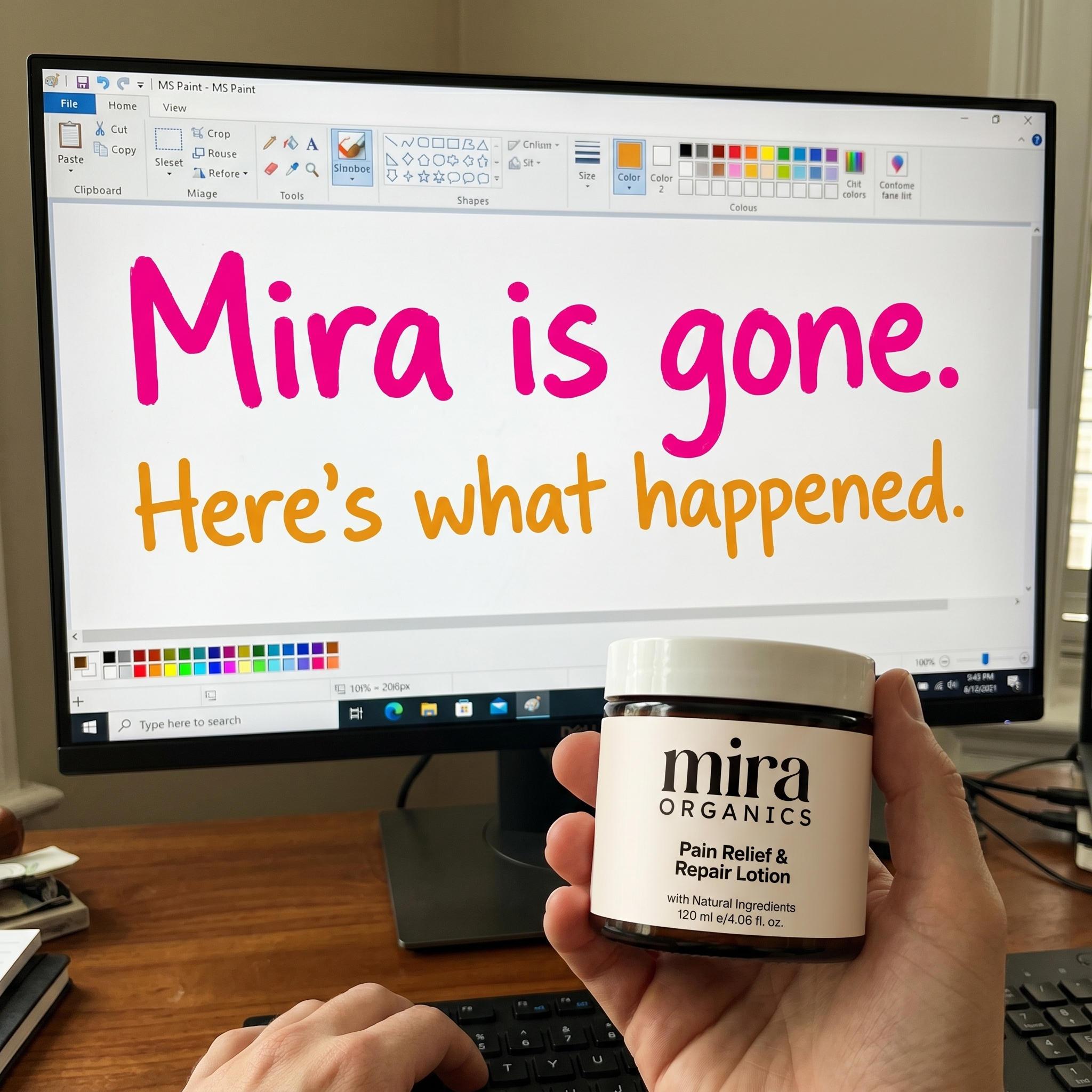 Mira Organics Facebook ad