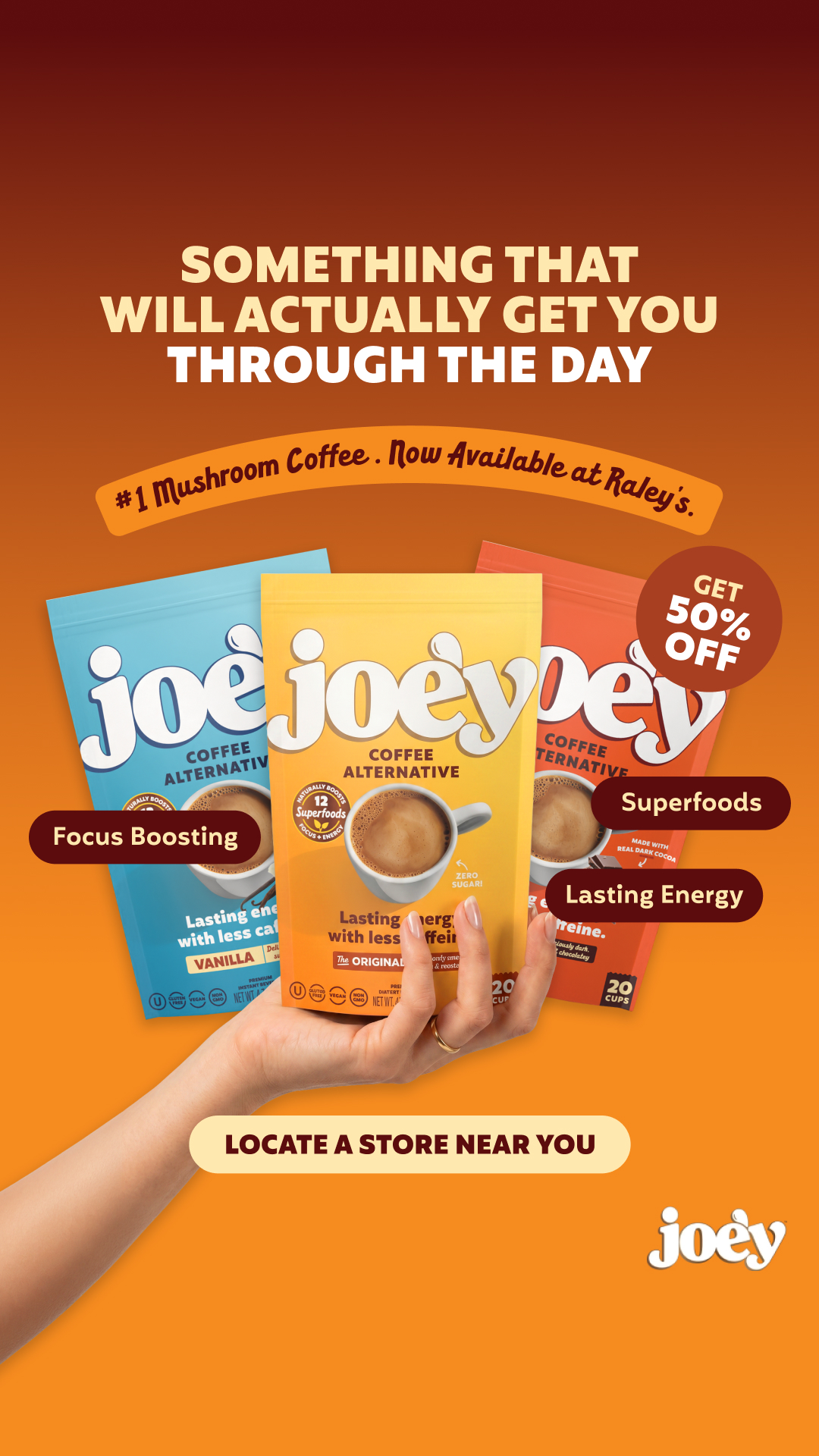 Joe'y Facebook ad