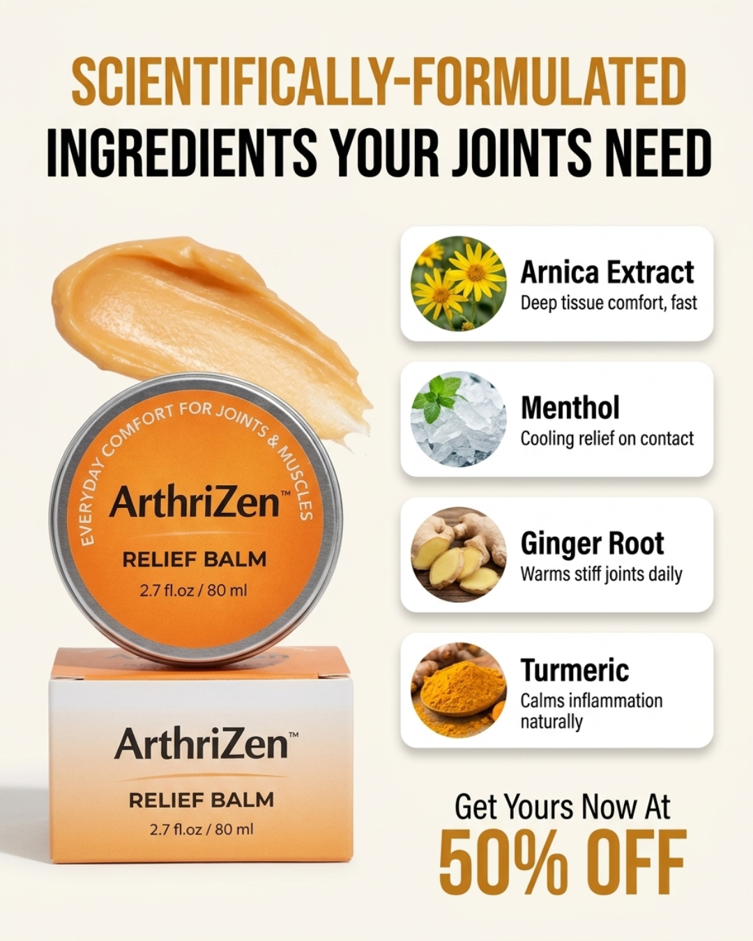 Jacqui Facebook ad: End Joint Pain Fast And Move Freely Again
