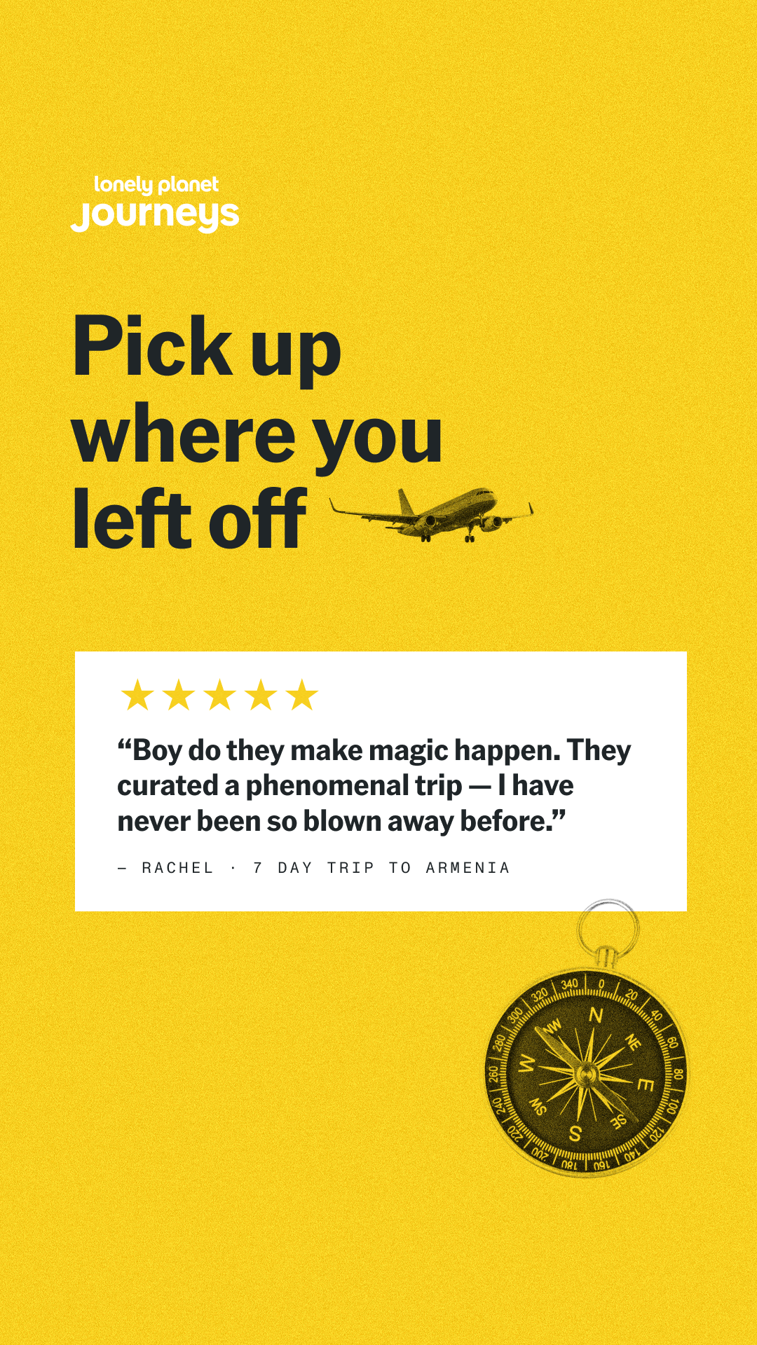 Lonely Planet Journeys Facebook ad: Want the local route?