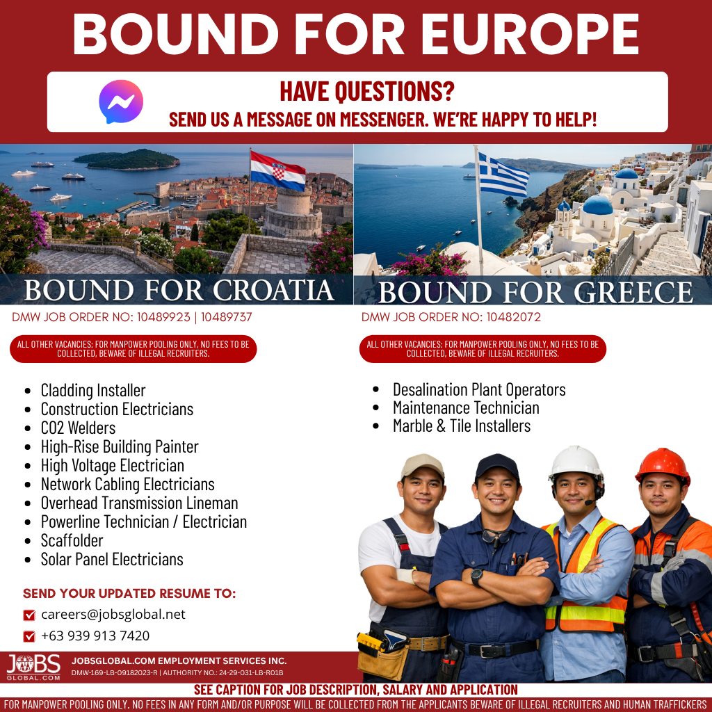 JobsGlobal.com Philippines Facebook ad