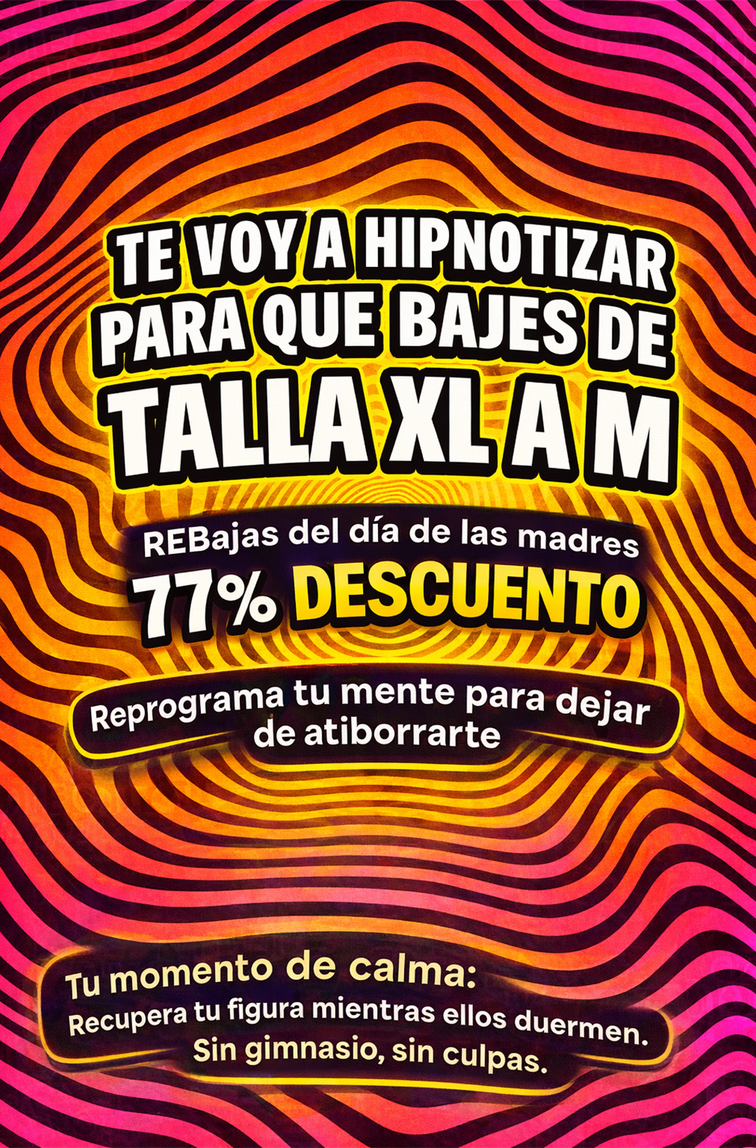 Hypnotherapist Elena Rivera Facebook ad: Presiona play. Cierra los ojos. Cambia todo