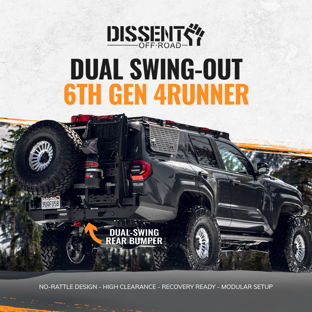 Dissent Offroad Facebook ad: Dual Swing-Out Utility