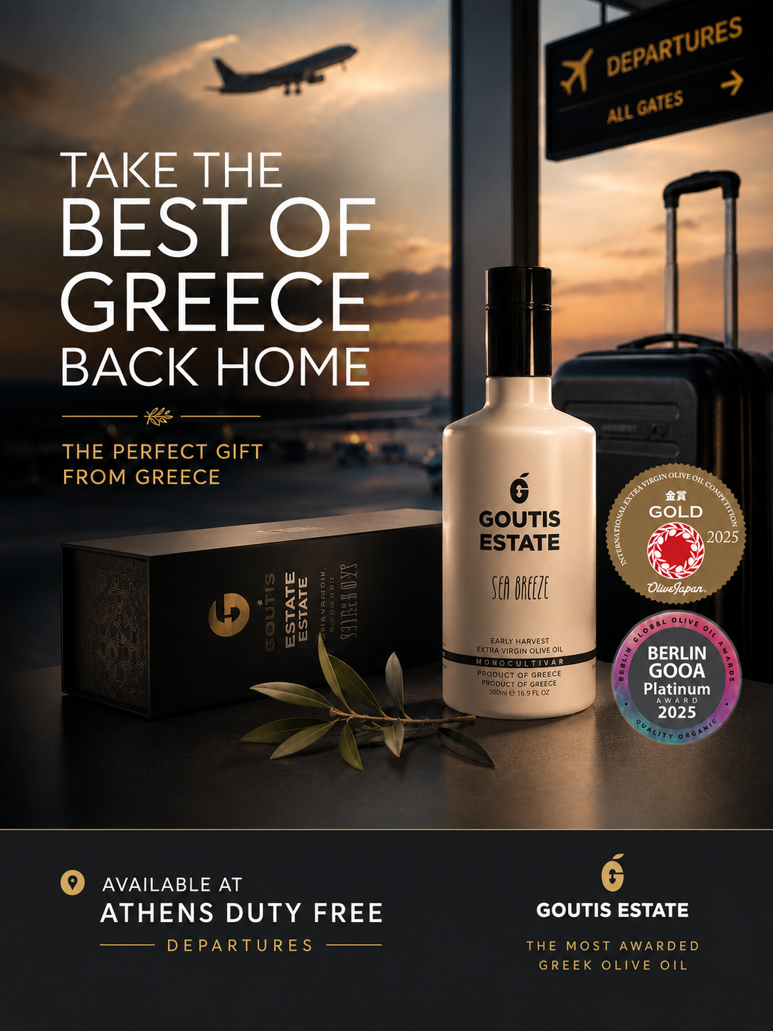 Goutis Estate Olive Oil Facebook ad